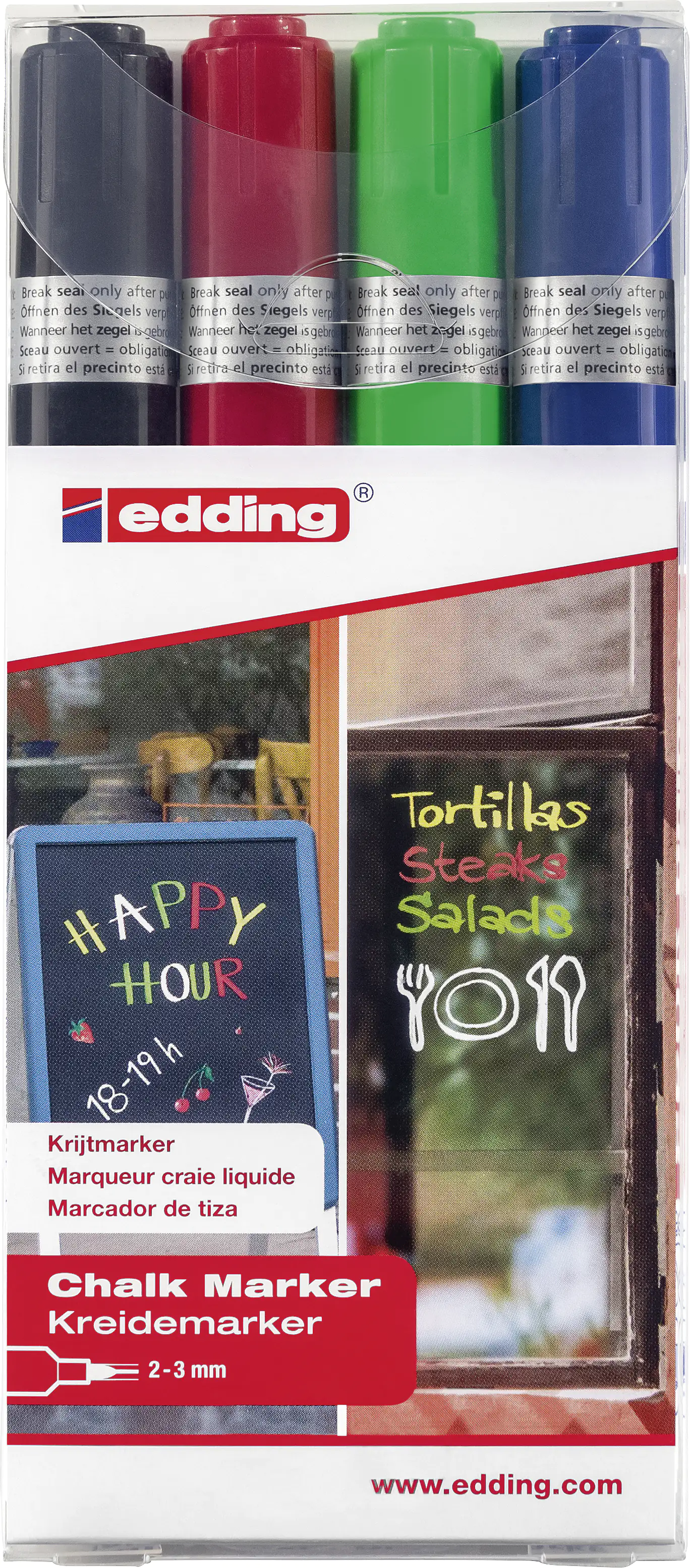 edding 4095 Kreidemarker 4er Set 2 - 3 mm