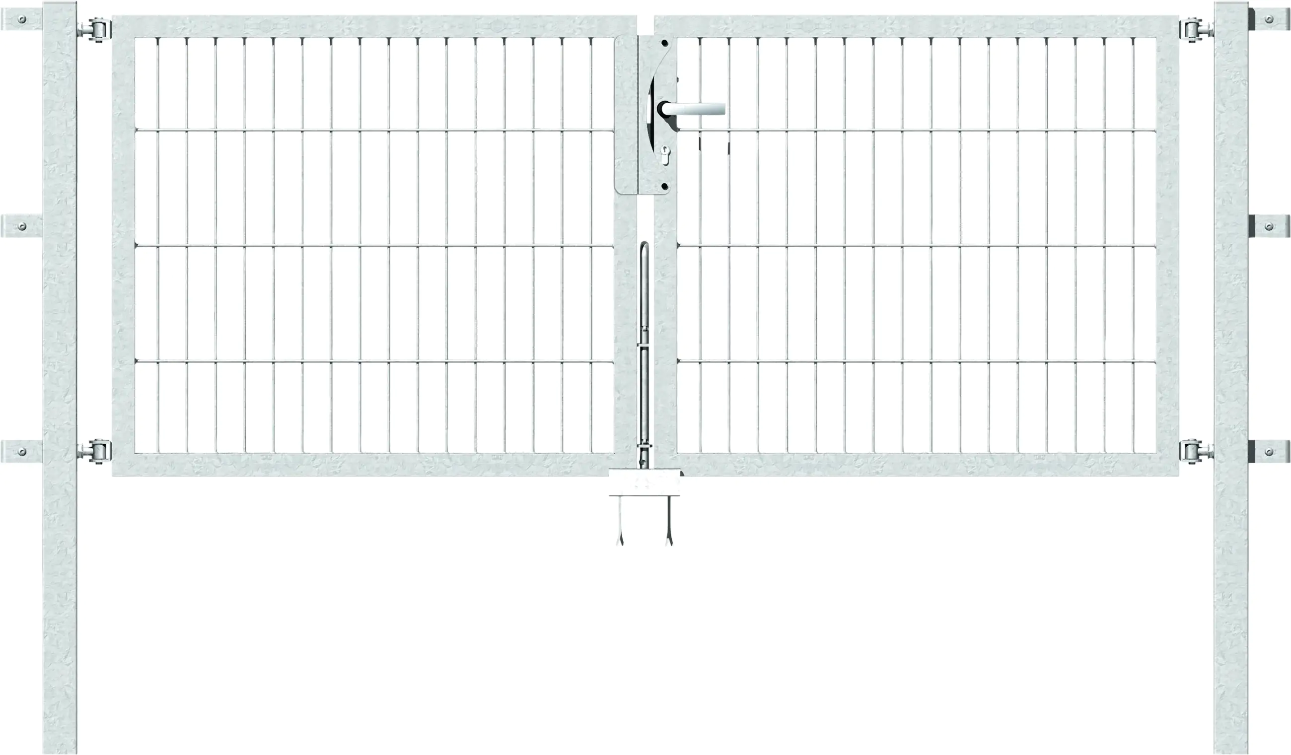 Alberts Stabgitter Doppeltor Flexo 200 x 80 cm 6/5/6 feuerverzinkt zE