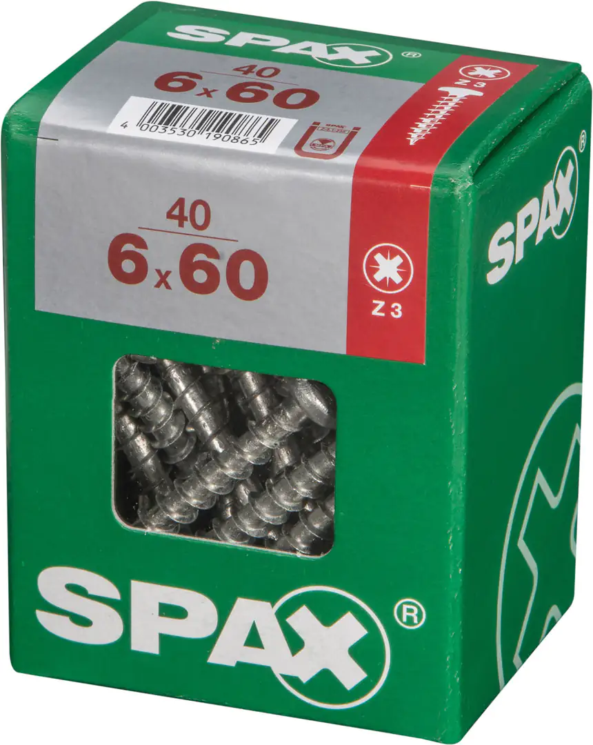 Spax Universalschrauben 6.0 x 60 mm TX 30 - 40 Stk.