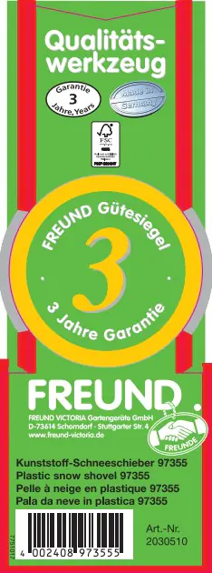Freund Victoria Schneeschieber Profimodell 55 cm breit