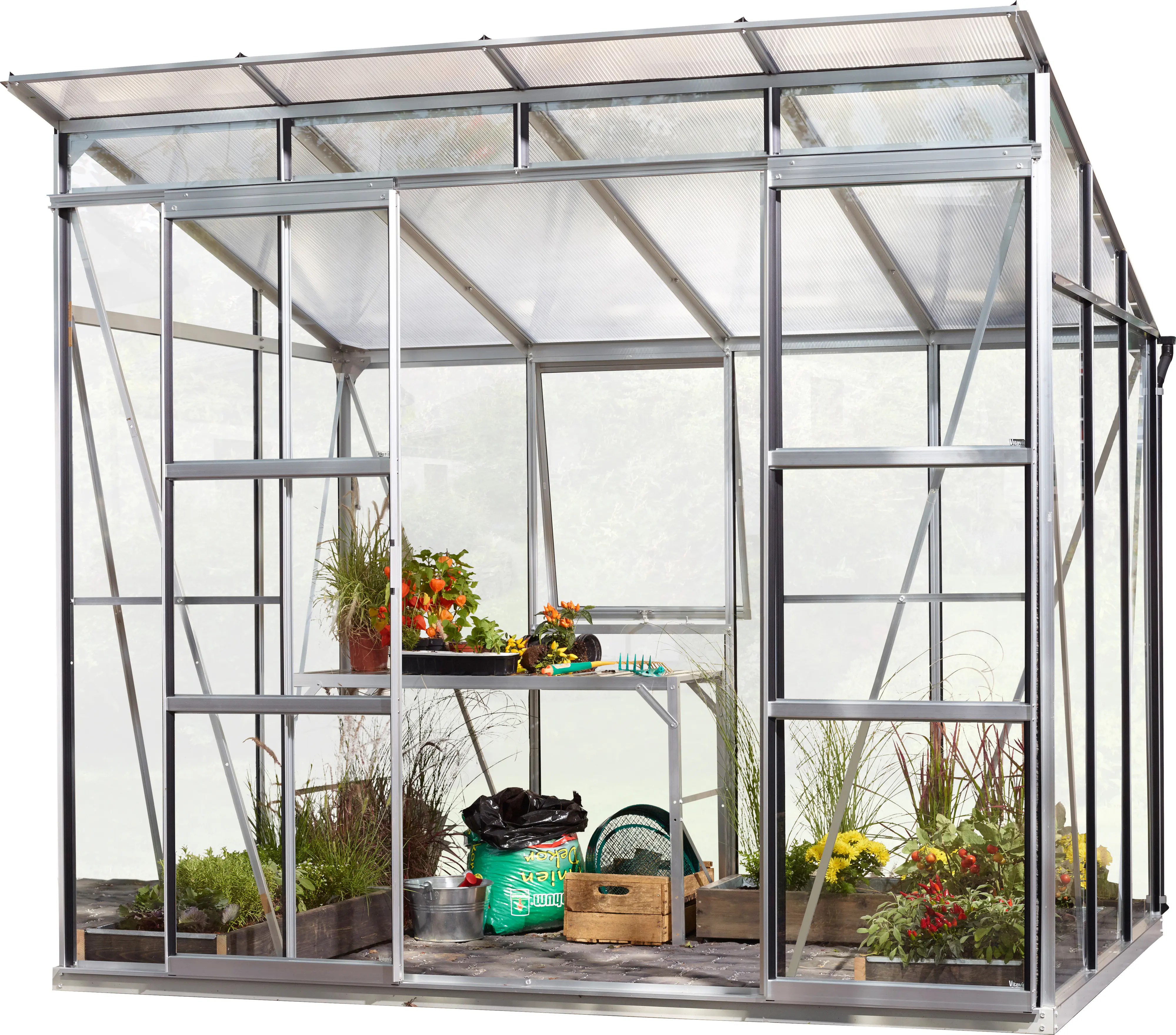 Vitavia Gewächshaus Freya 5900 254 x 192 cm 3 mm Sicherheitsglas