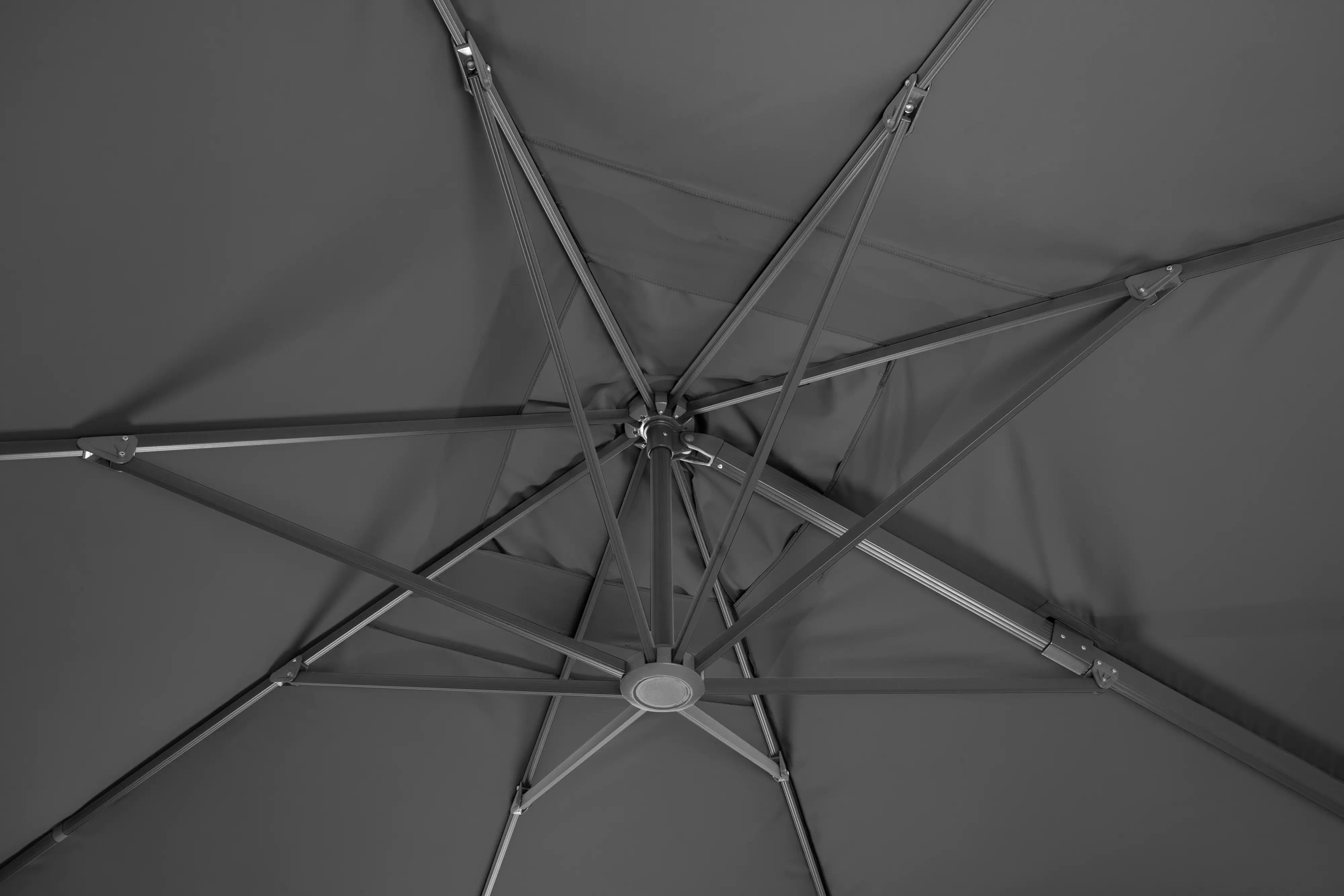 Schneider Ampelschirm Rhodos Grande anthrazit Ø 400 cm