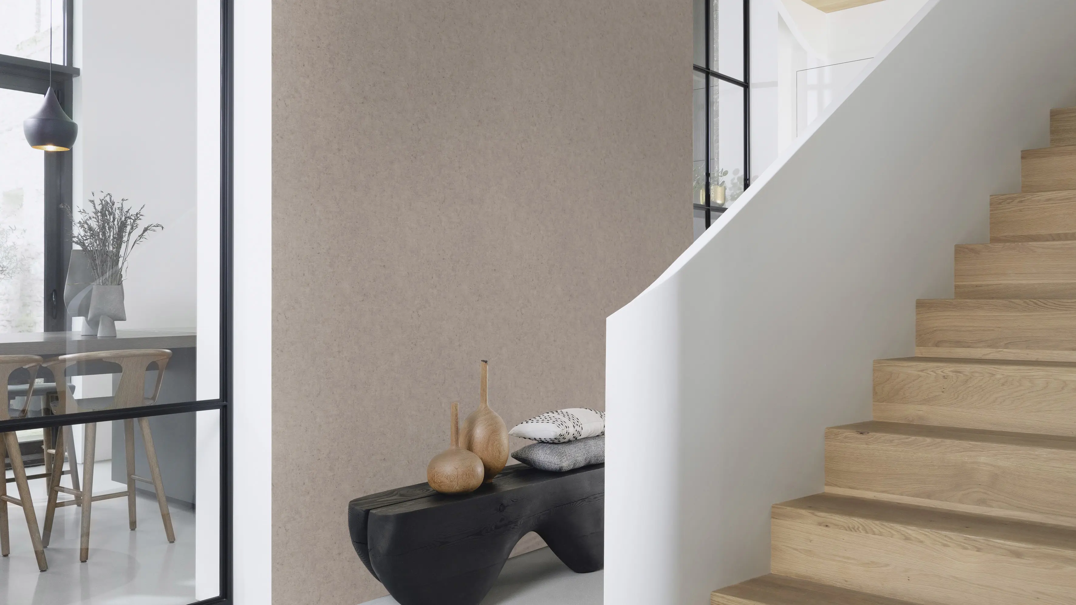 Rasch Vliestapete 520873 Braun-Taupe dunkel Uni 10,05 m x 0,53 m