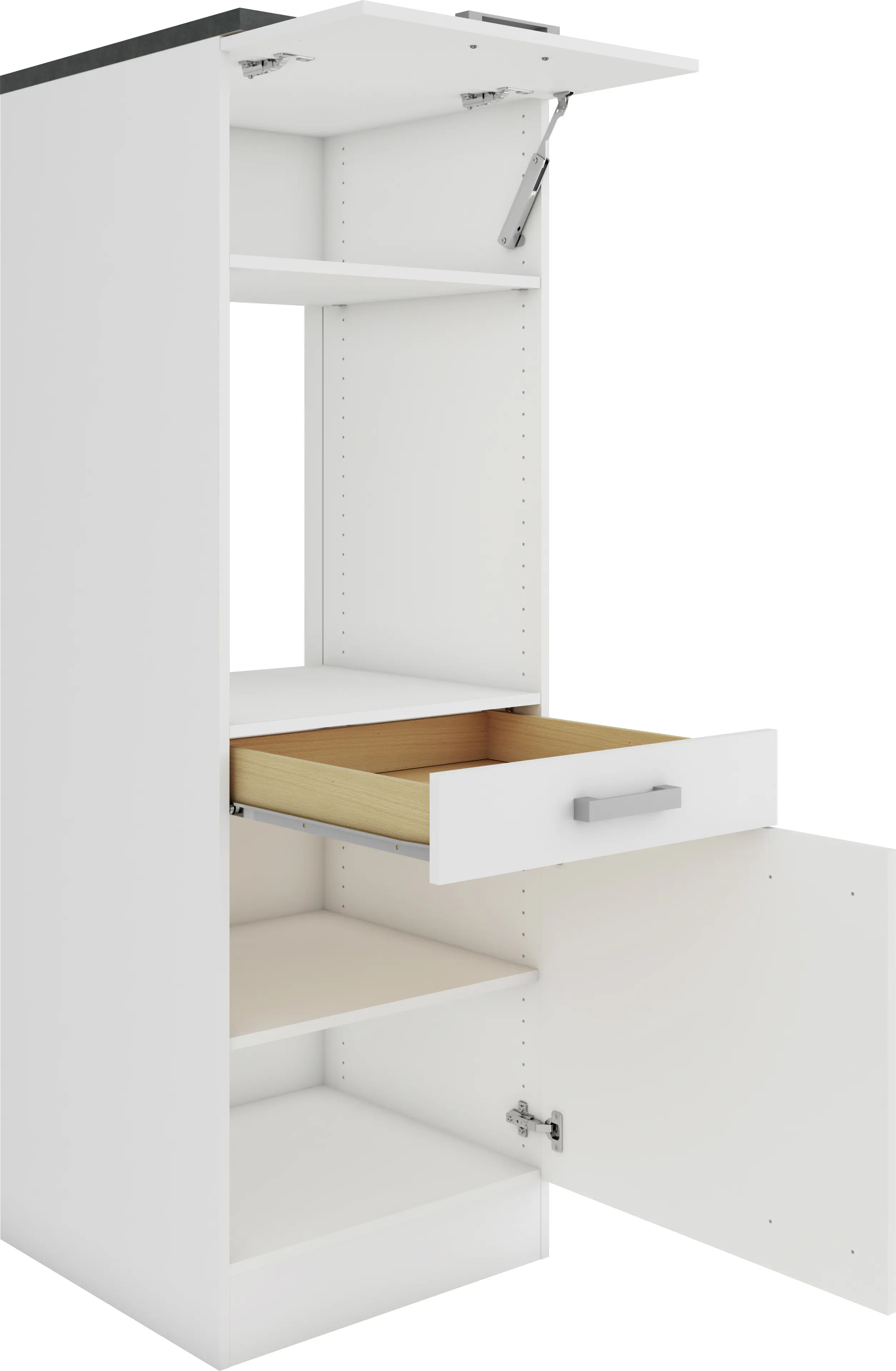 Optifit Midischrank Oslo 214 weiß 60 cm 