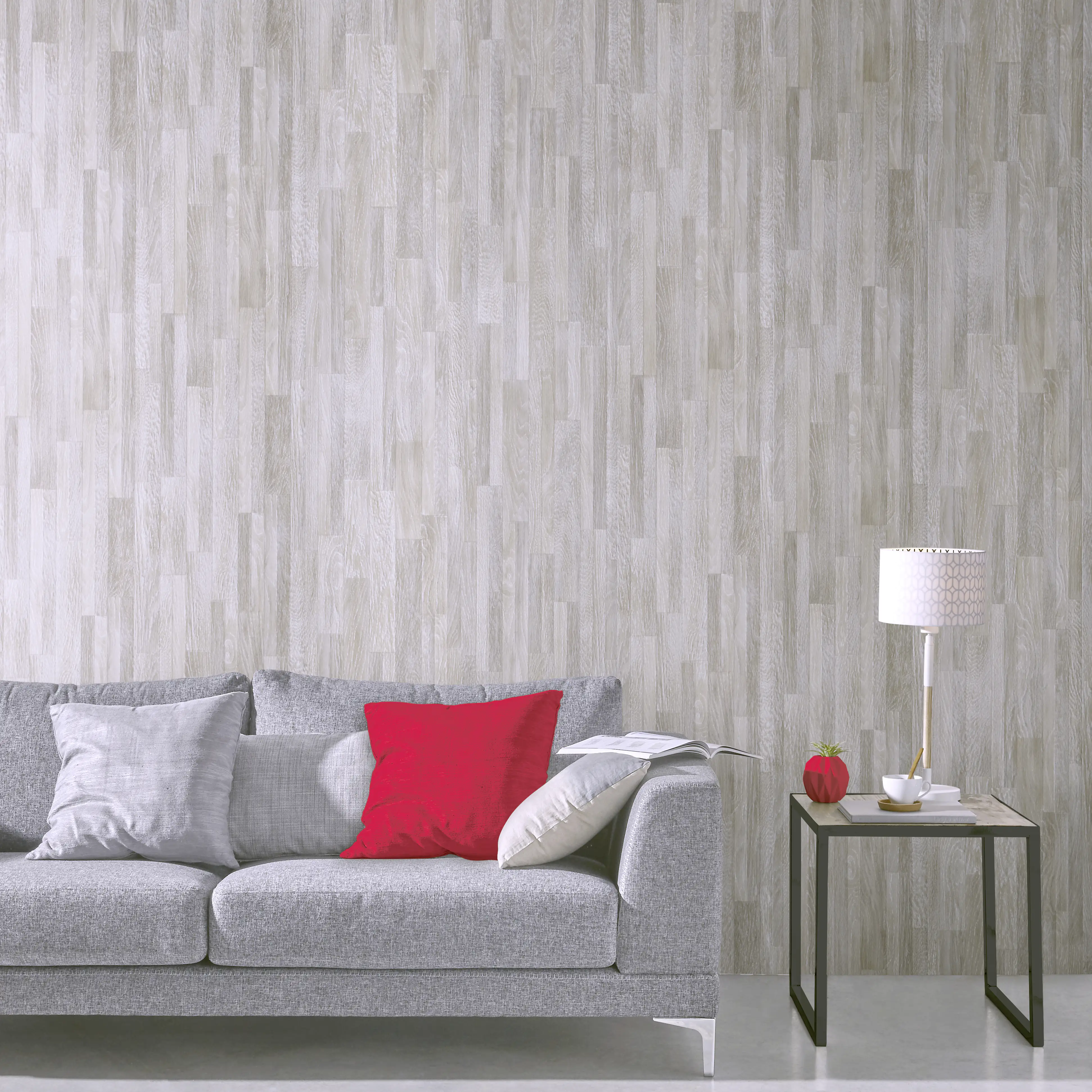 Grosfillex Element Wood 260 x 37,5 cm, 8mm, Eiche grau