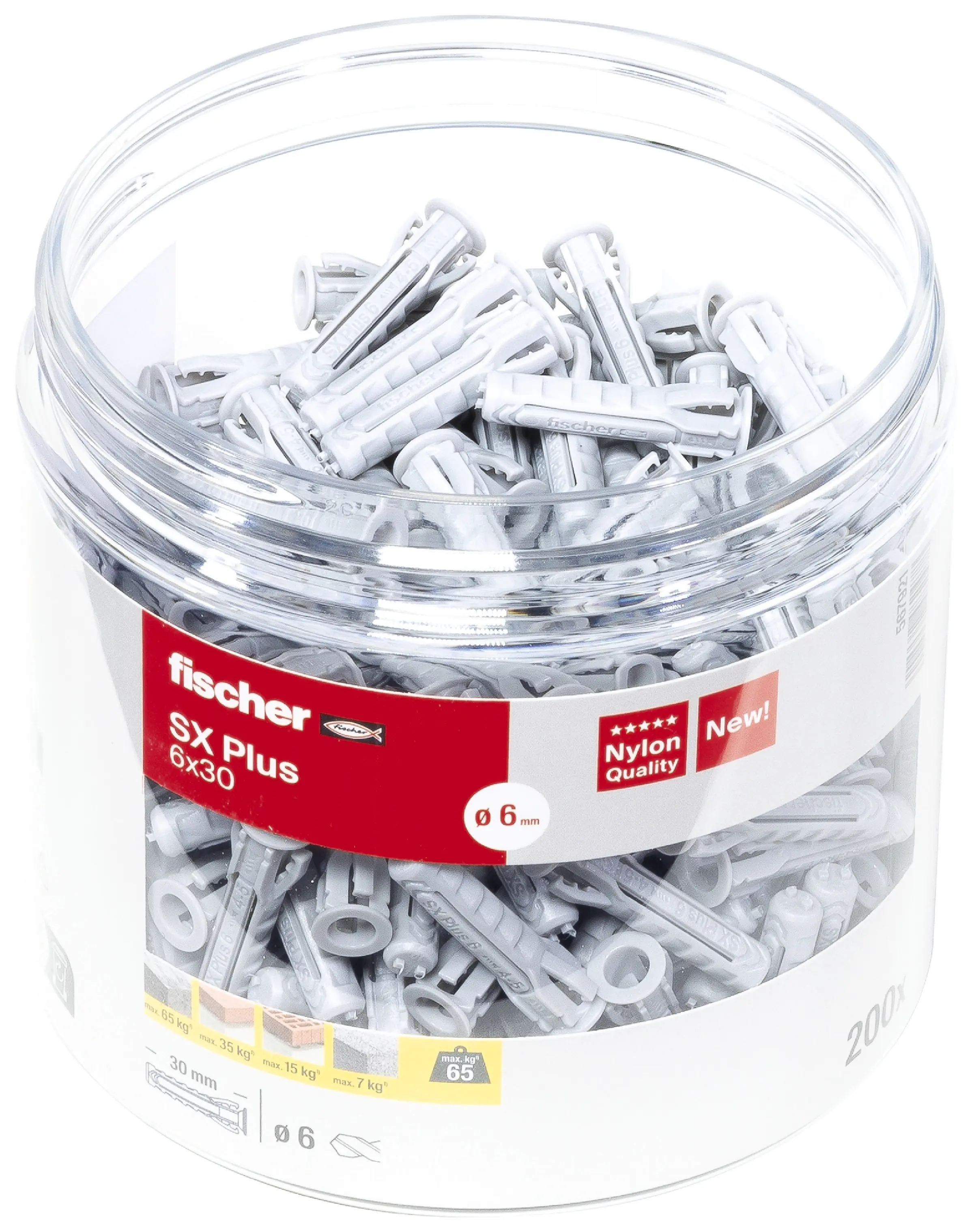 Fischer Spreizdübel SX Plus 6.0 x 30 mm - 200 Stück Fischer Spreizdübel SX Plus 6.0 x 30 mm - 200 Stück