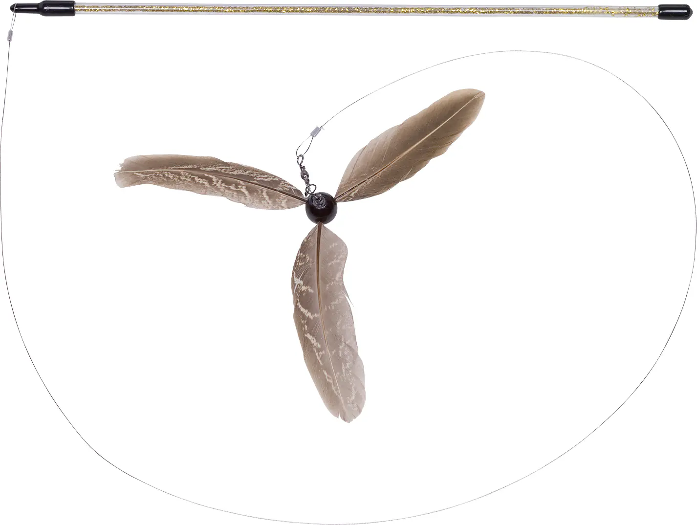 Nobby Katzenangel Wirbelwind mit Federspielzeug