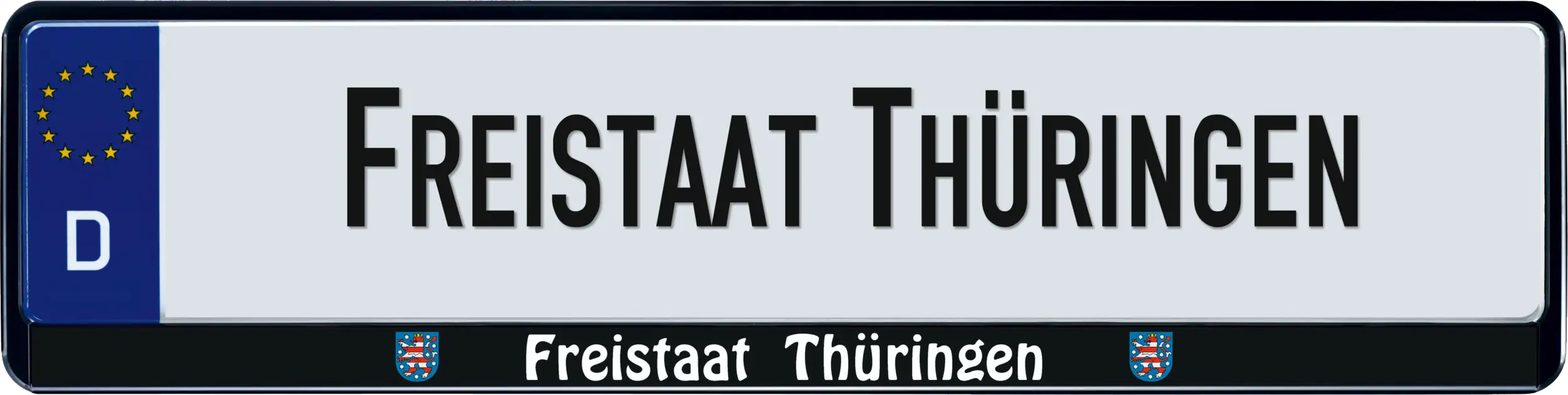 Hermann Schütz Design Kennzeichenrahmen Bundesland Freistaat Thüringen