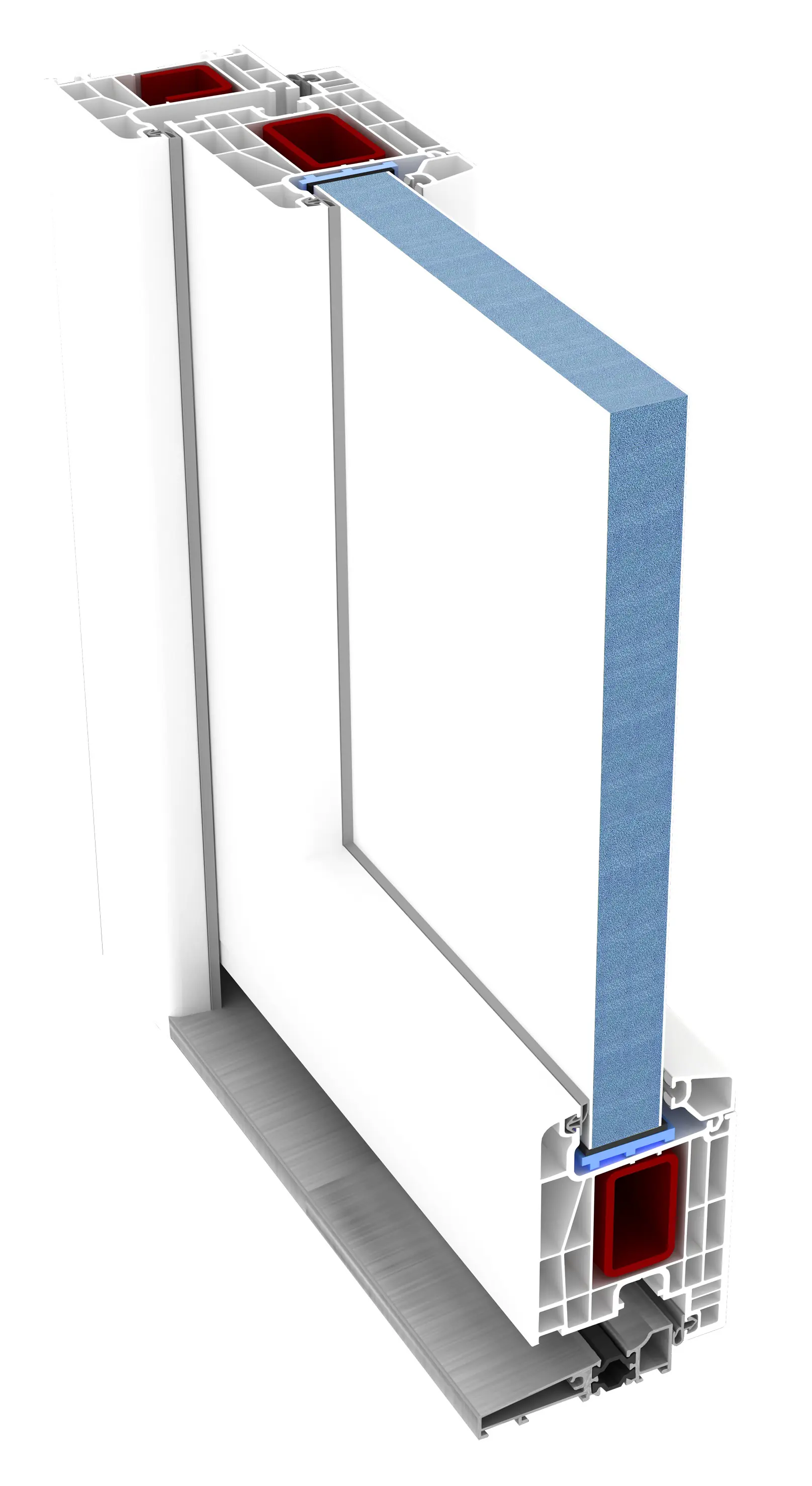 Panto Nebeneingangstür Kunststoff Premium SMK510 98 x 198 cm DIN L weiß Panto Nebeneingangstür Kunststoff Premium SMK510 98 x 198 cm DIN L weiß