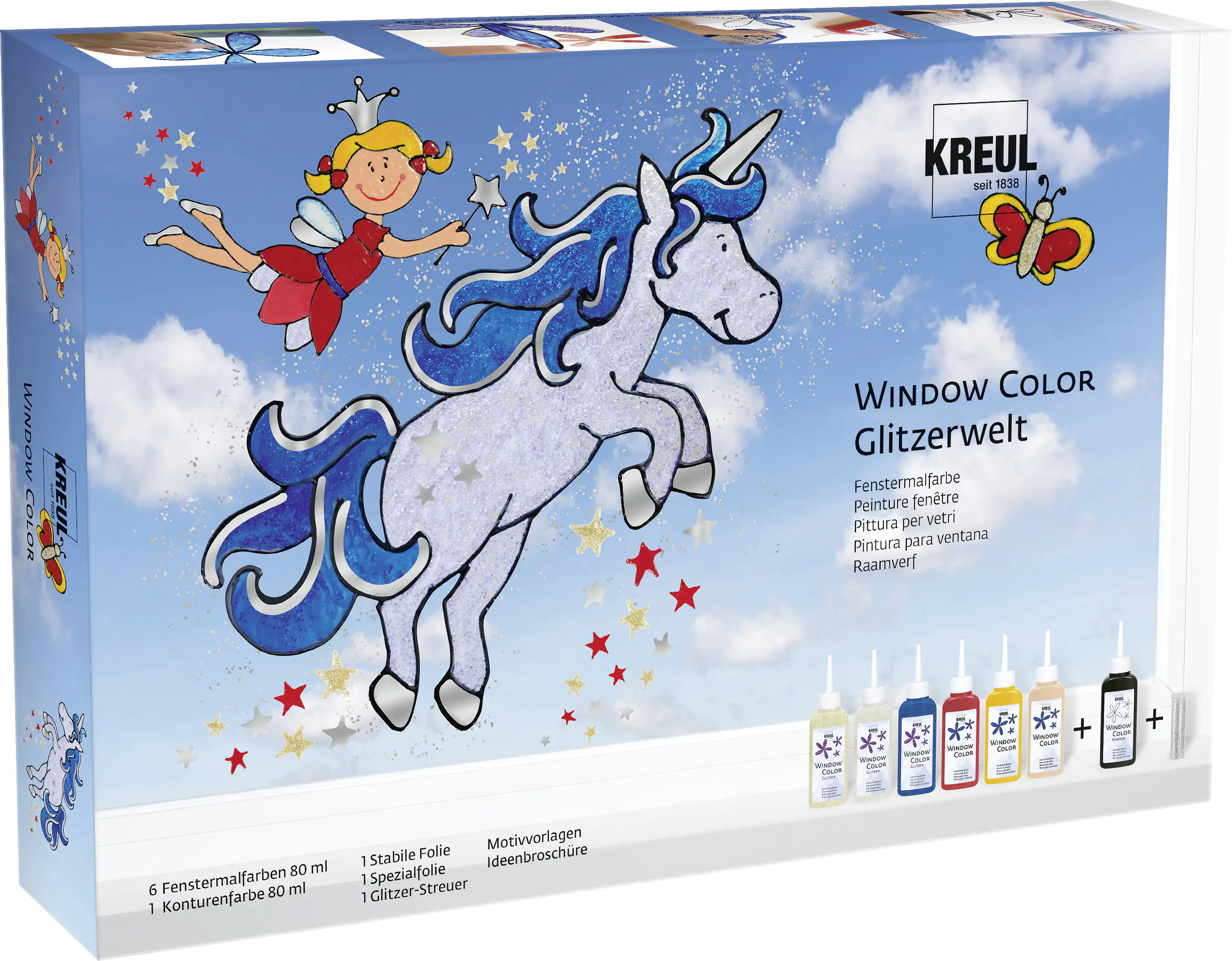 Kreul Window Color Glitzerwelt Set
