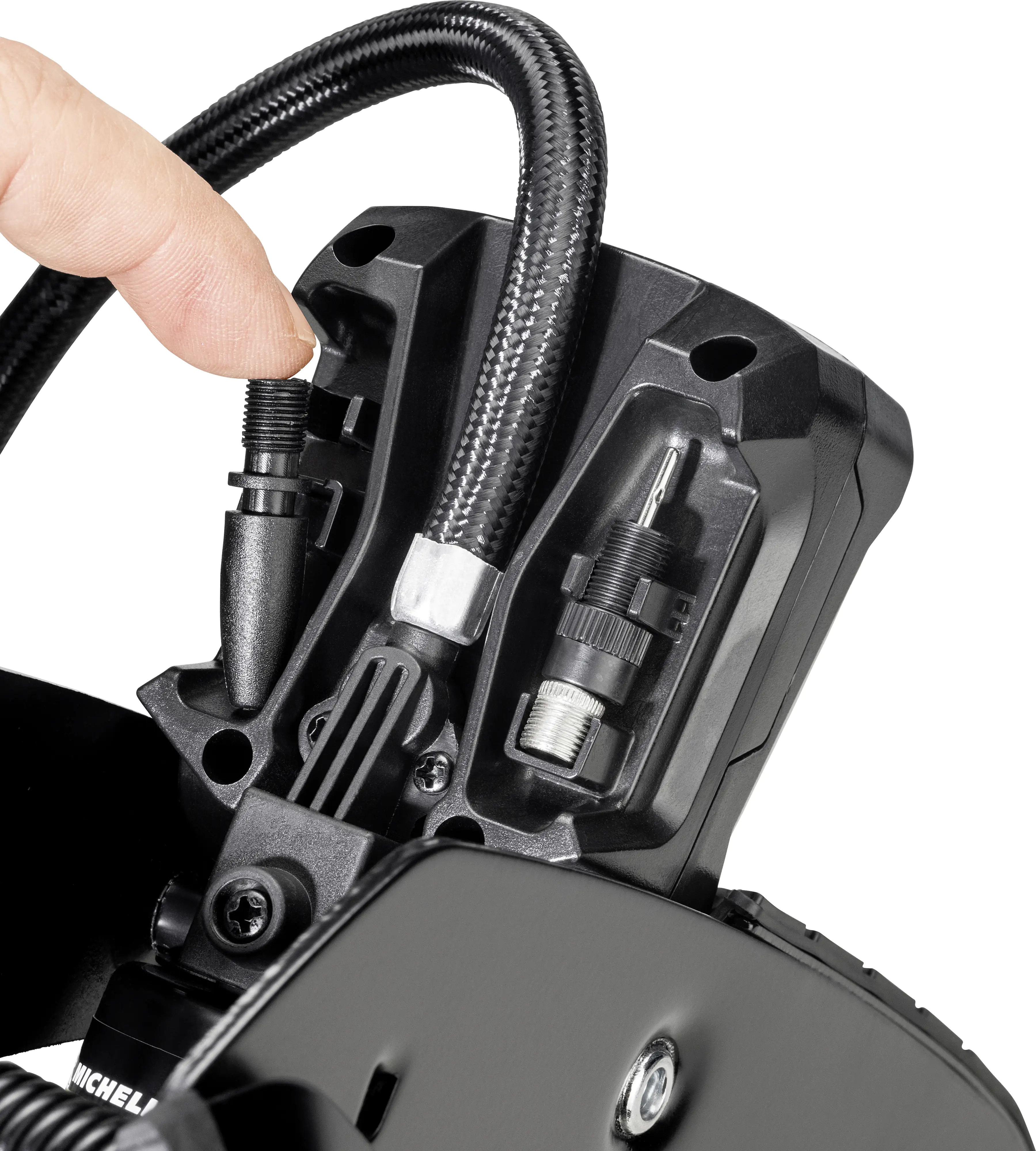 Michelin Doppelzylinder-Fußluftpumpe digital