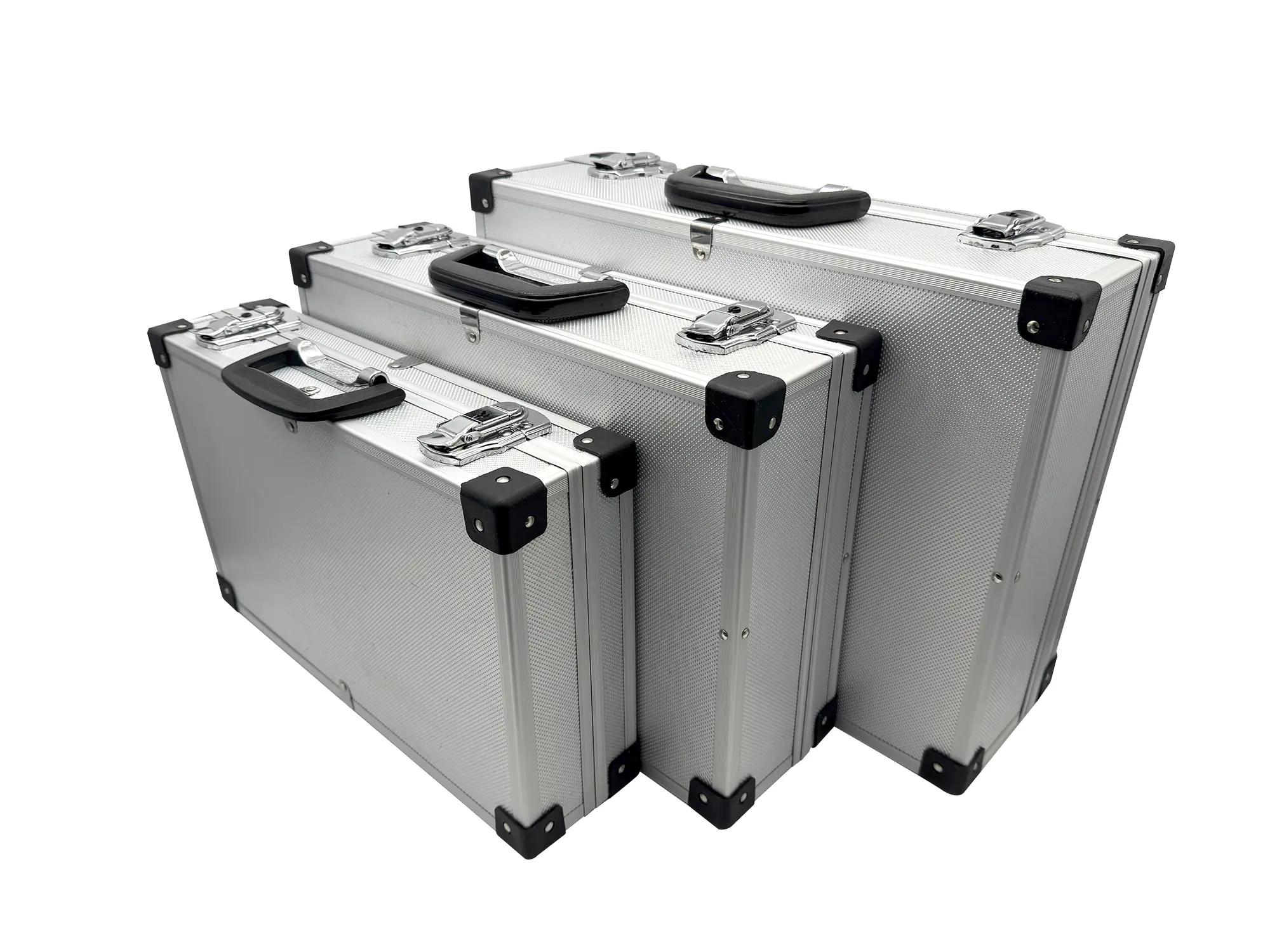 TrendLine Werkzeugkoffer-Set unbestückt silber 3er Set