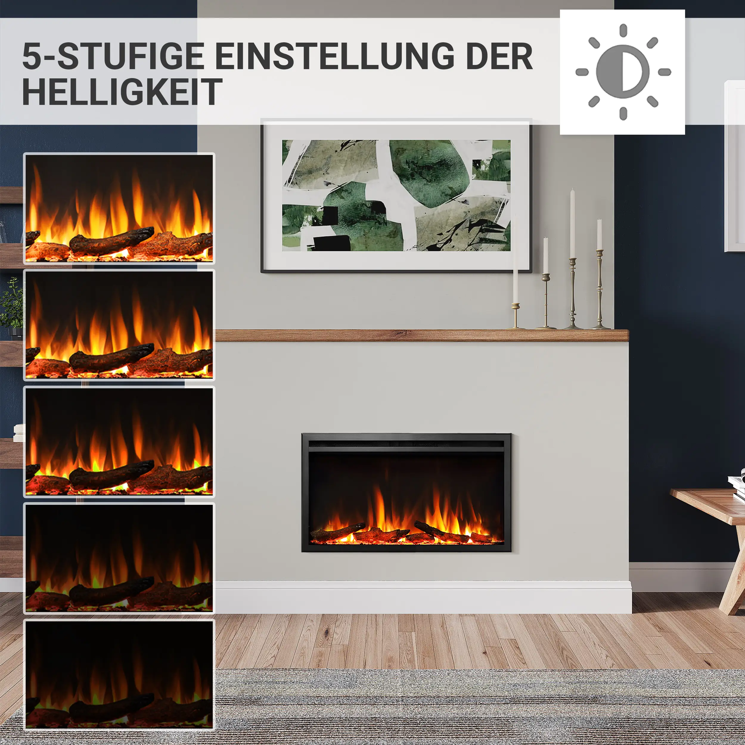 Balderia Elektrokamin schwarz Athena 36 1000/1500 Watt 49,5 x 92,8 cm Balderia Elektrokamin schwarz Athena 36 1000/1500 Watt 49,5 x 92,8 cm