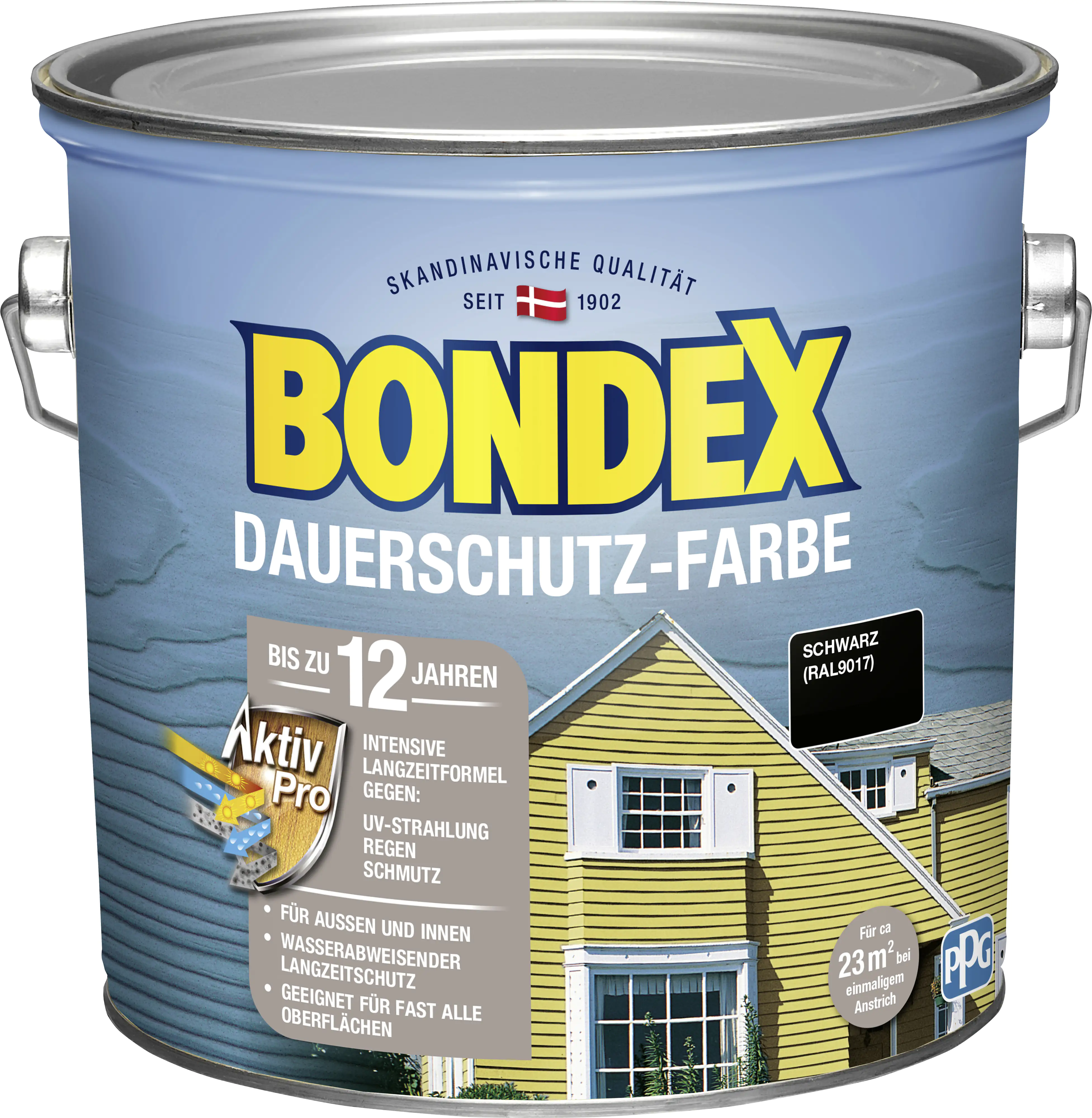 Bondex Dauerschutzfarbe 2,5 L schwarz  Bondex Dauerschutzfarbe 2,5 L schwarz