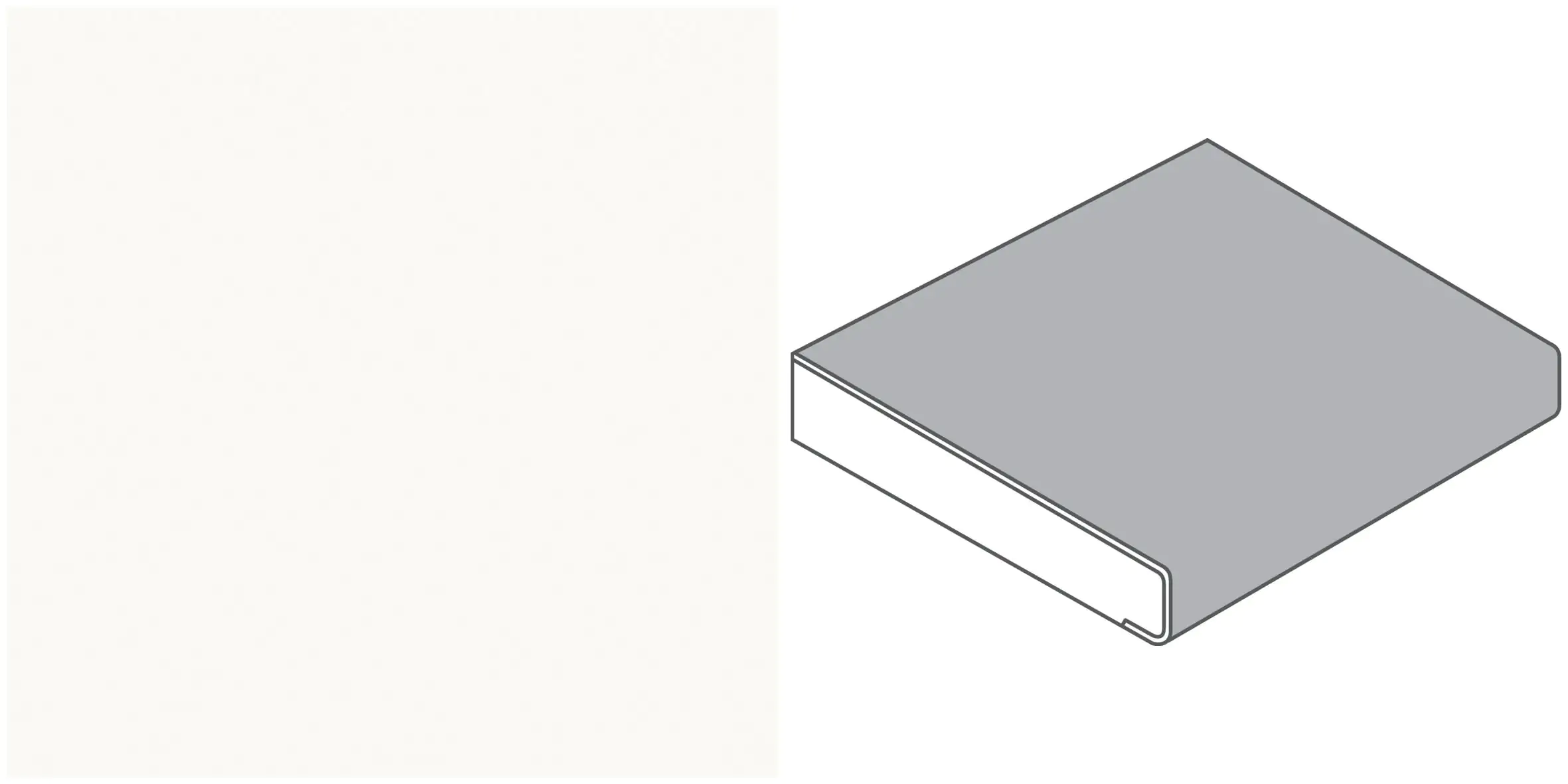 GetaElements Fensterbank InForm alpin weiß (A252CR) 4100 x 200 x 22,8 mm GetaElements Fensterbank InForm alpin weiß (A252CR) 4100 x 200 x 22,8 mm
