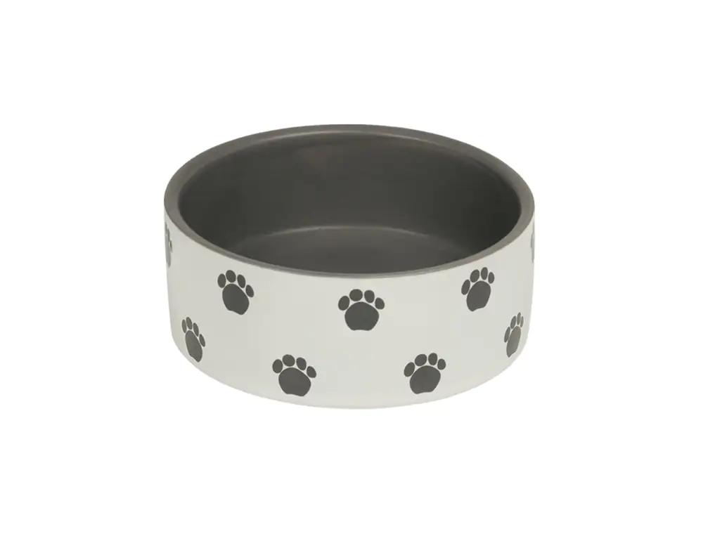 4033766736100 Nobby Hunde Keramiknapf PATA creme grau Ø 12 x 4,5 cm 250 ml