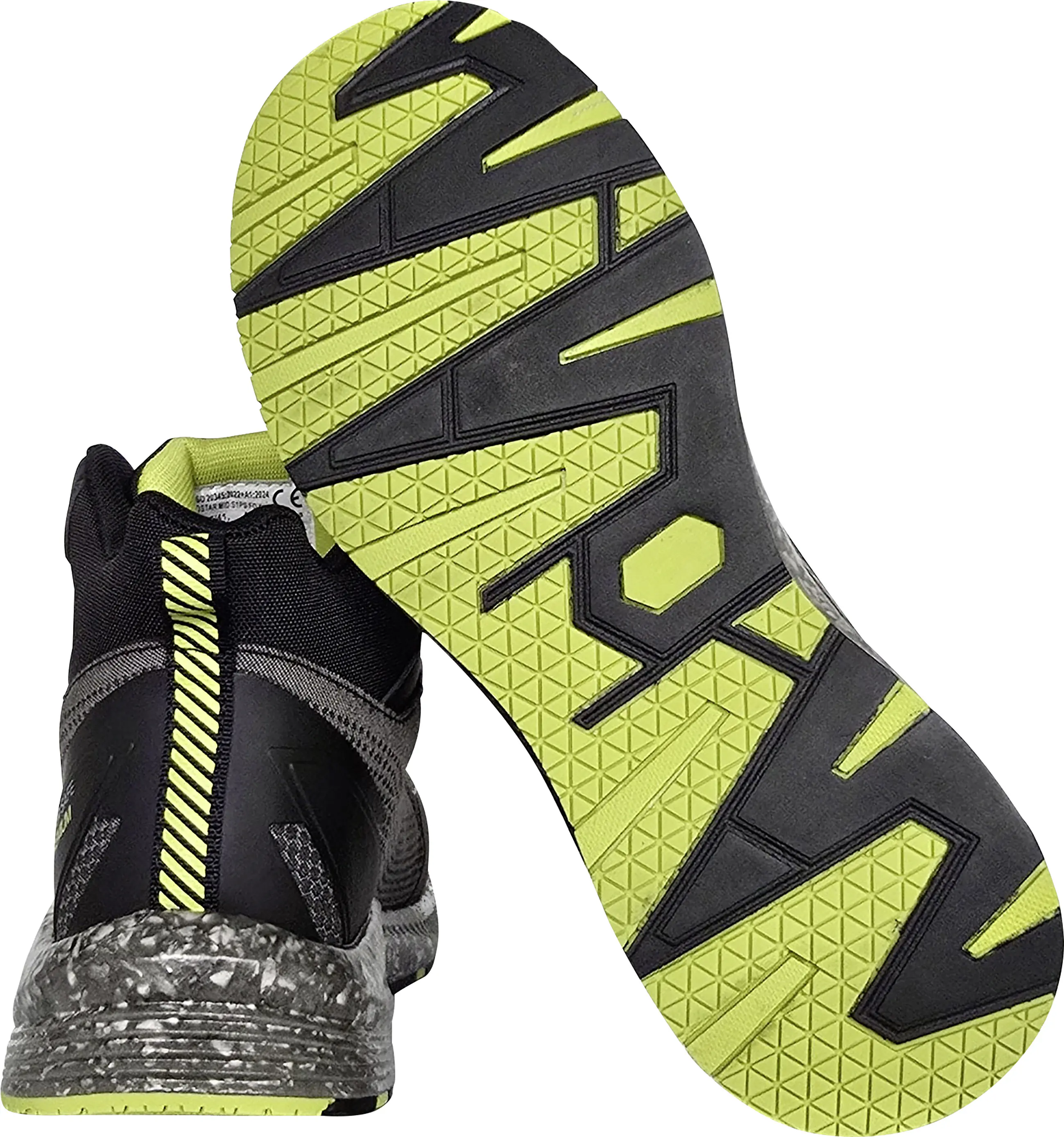 Sicherheitsstiefel Ecostar Mid S1P schwarz-neongrün