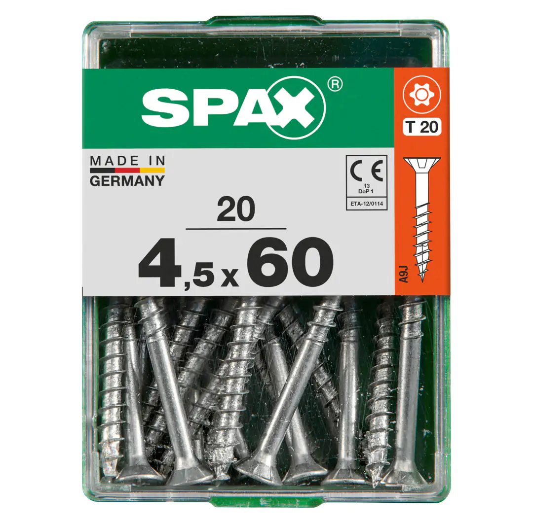 Spax Universalschrauben 4.5 x 60 mm TX 20 - 20 Stk.