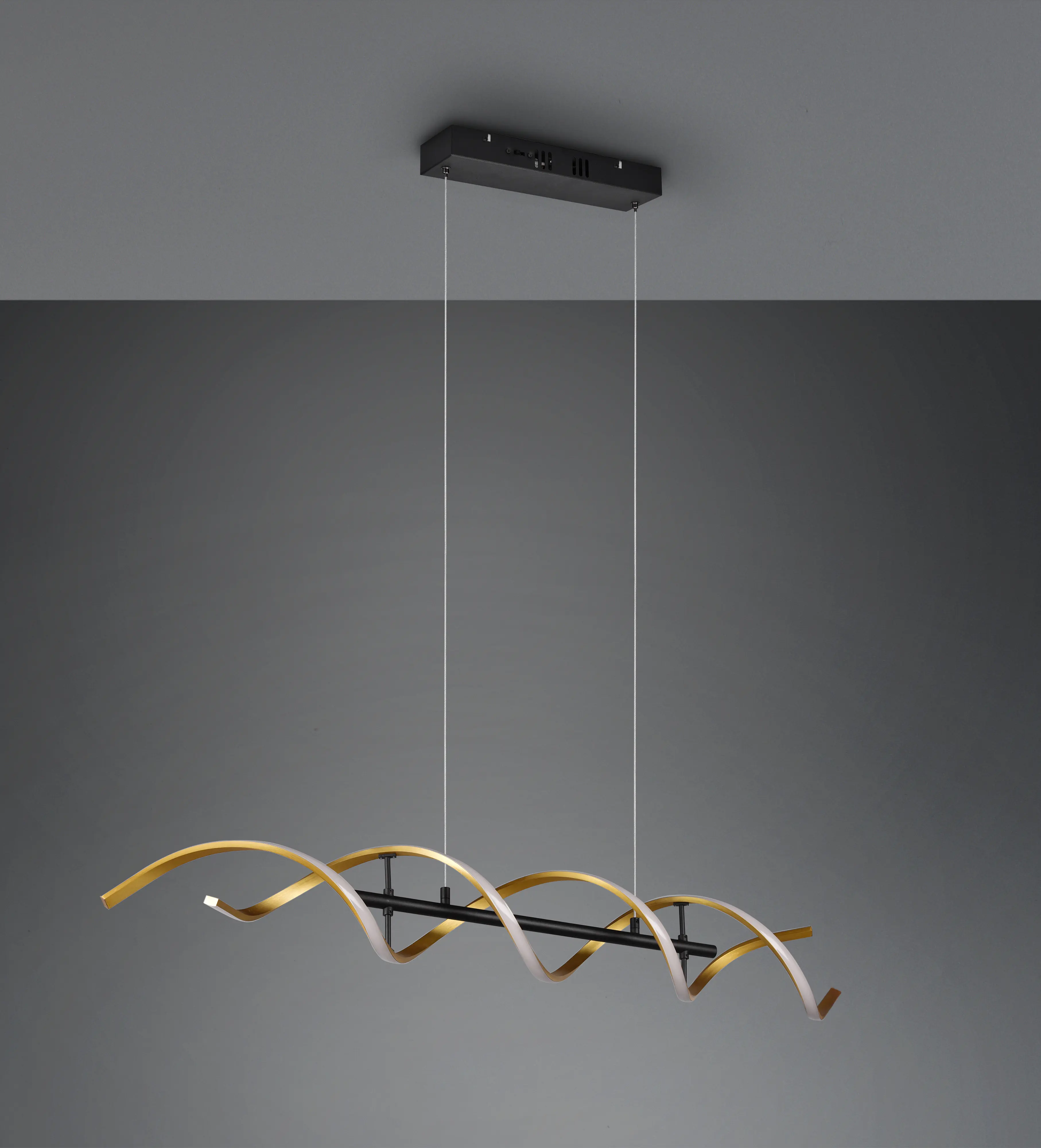 Trio LED-Pendelleuchte Sequence 150 x 104,5 cm warmweiß-neutralweiß gold dimmbar