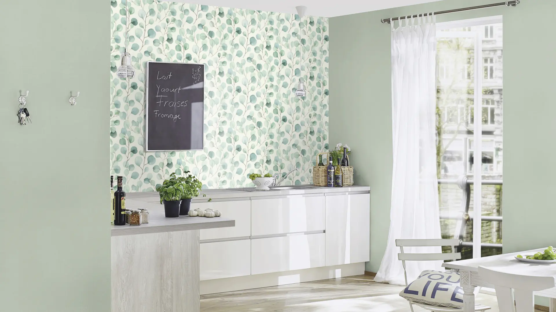 Rasch Vliestapete 691702 Selection, Blätter bunt, 10,05 x 0,53 m