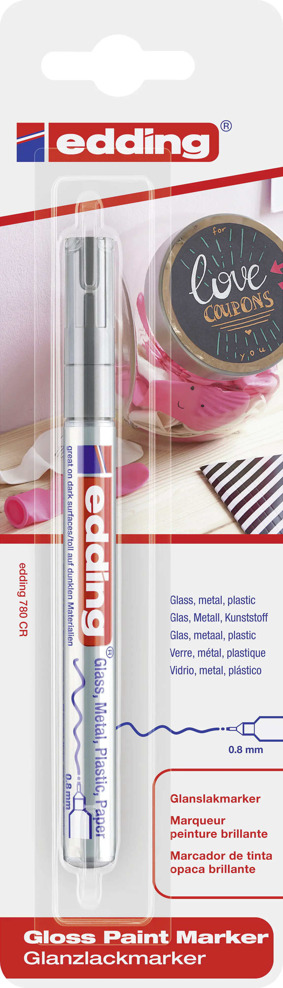 edding 780 Glanzlackmarker silber