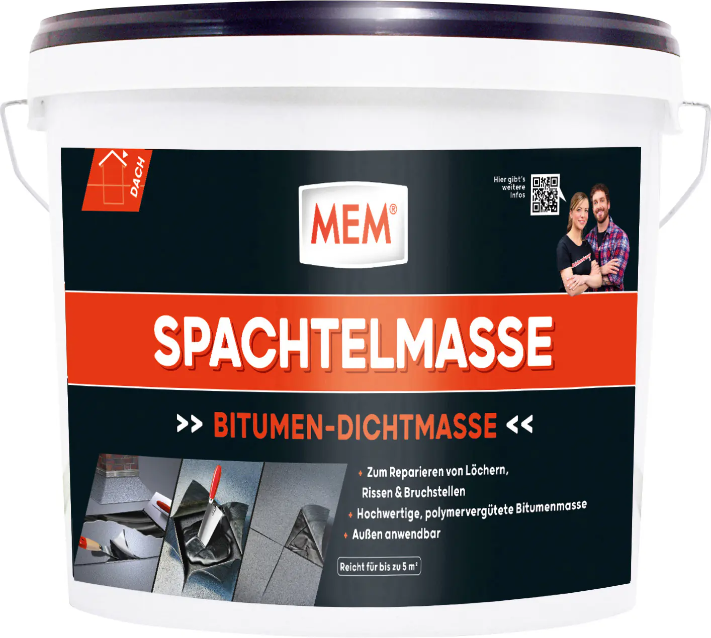 MEM Bitumen Spachtelmasse 7 kg