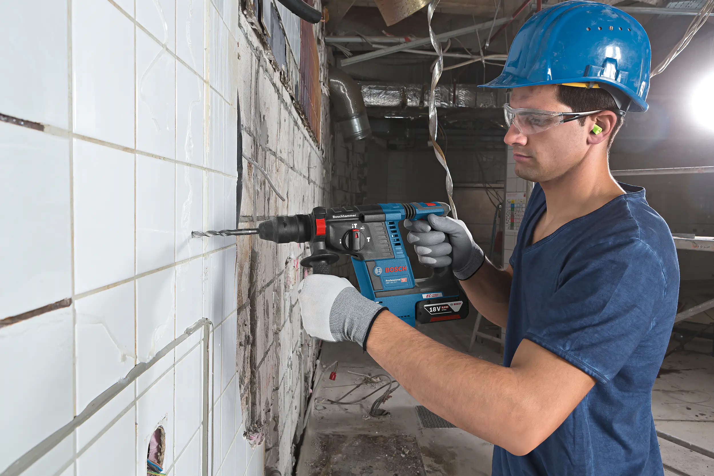 Bosch Professional Akku-Bohrhammer GBH 18V-26F Solo