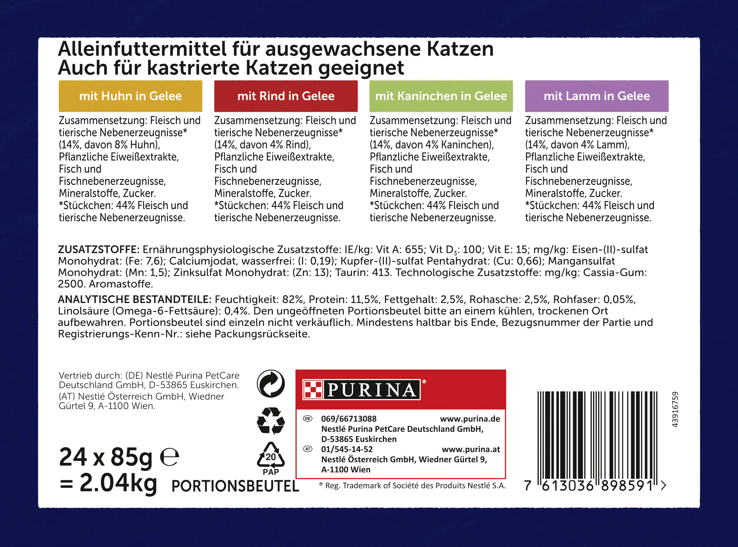 7613036898591_2076702 Felix So gut wie es aussieht in Gelee Geschmacksvielfalt vom Land 24x 85g