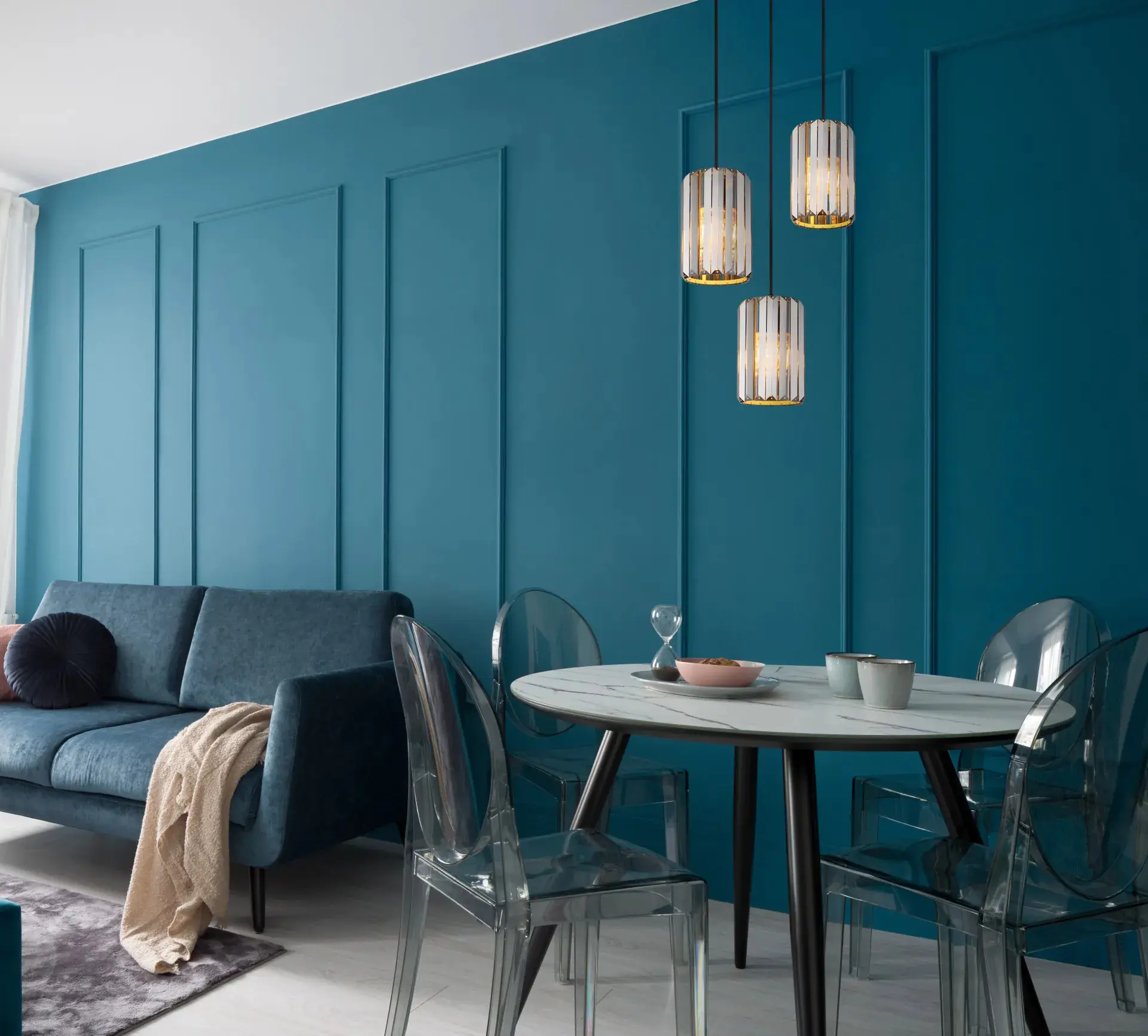 Globo Hängeleuchte Run 3 35 x 120 cm (Ø x H) holzoptik