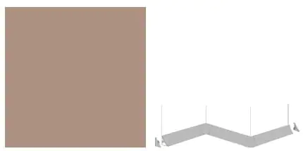 Getalit Endkappen Plus 35 x 25 x 15 mm, grau-braun