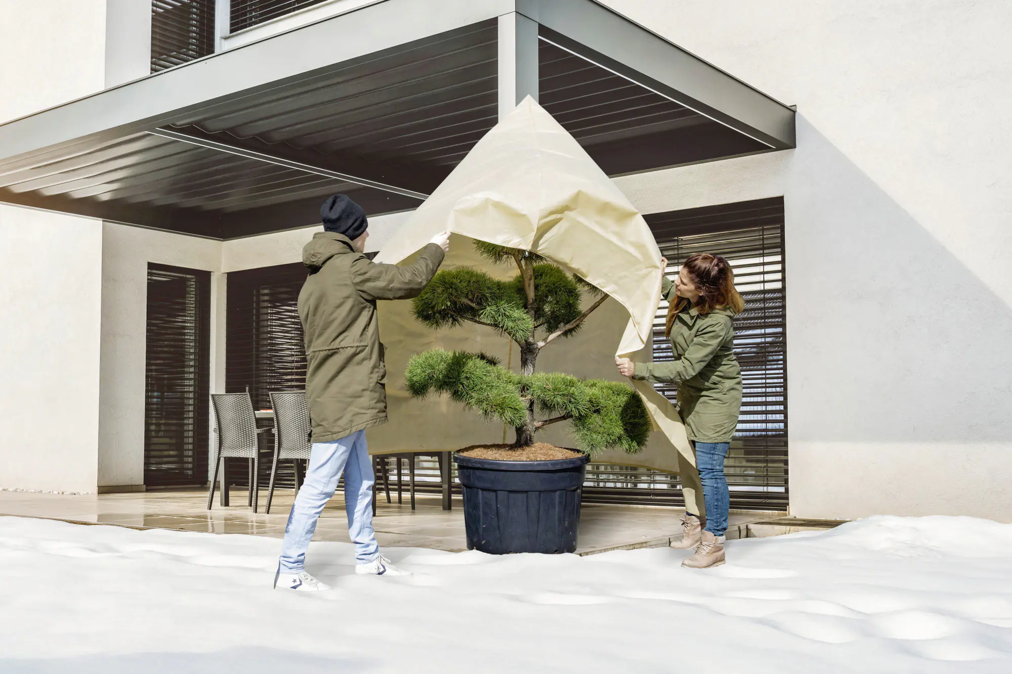 Windhager Vlieshaube Super-Protect XXL 2 x 2,4 m, beige