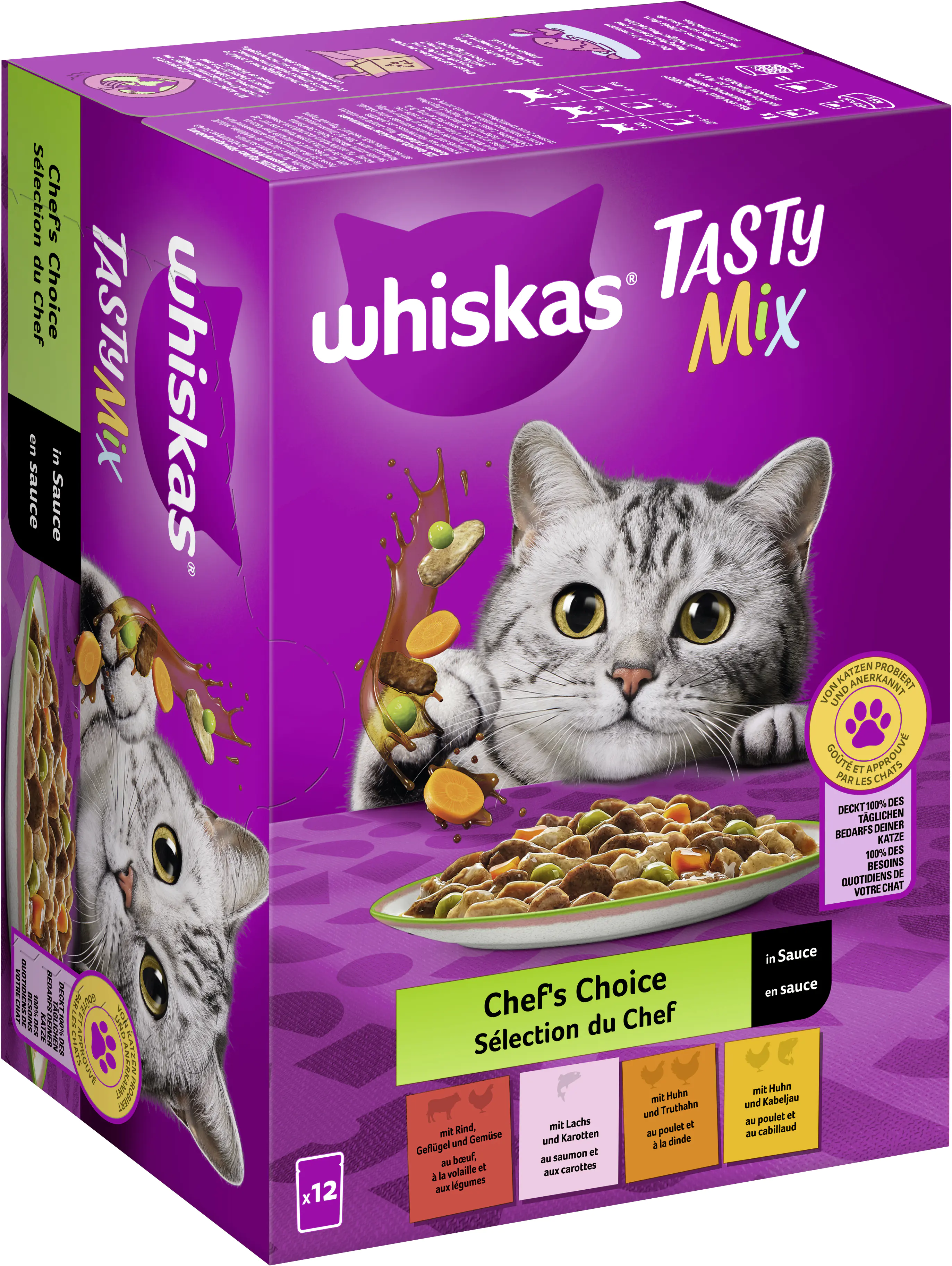 Whiskas Multipack Chefs Choice Tasty Mix Katzenfutter 12 x 85 g Whiskas Multipack Chefs Choice Tasty Mix Katzenfutter 12 x 85 g
