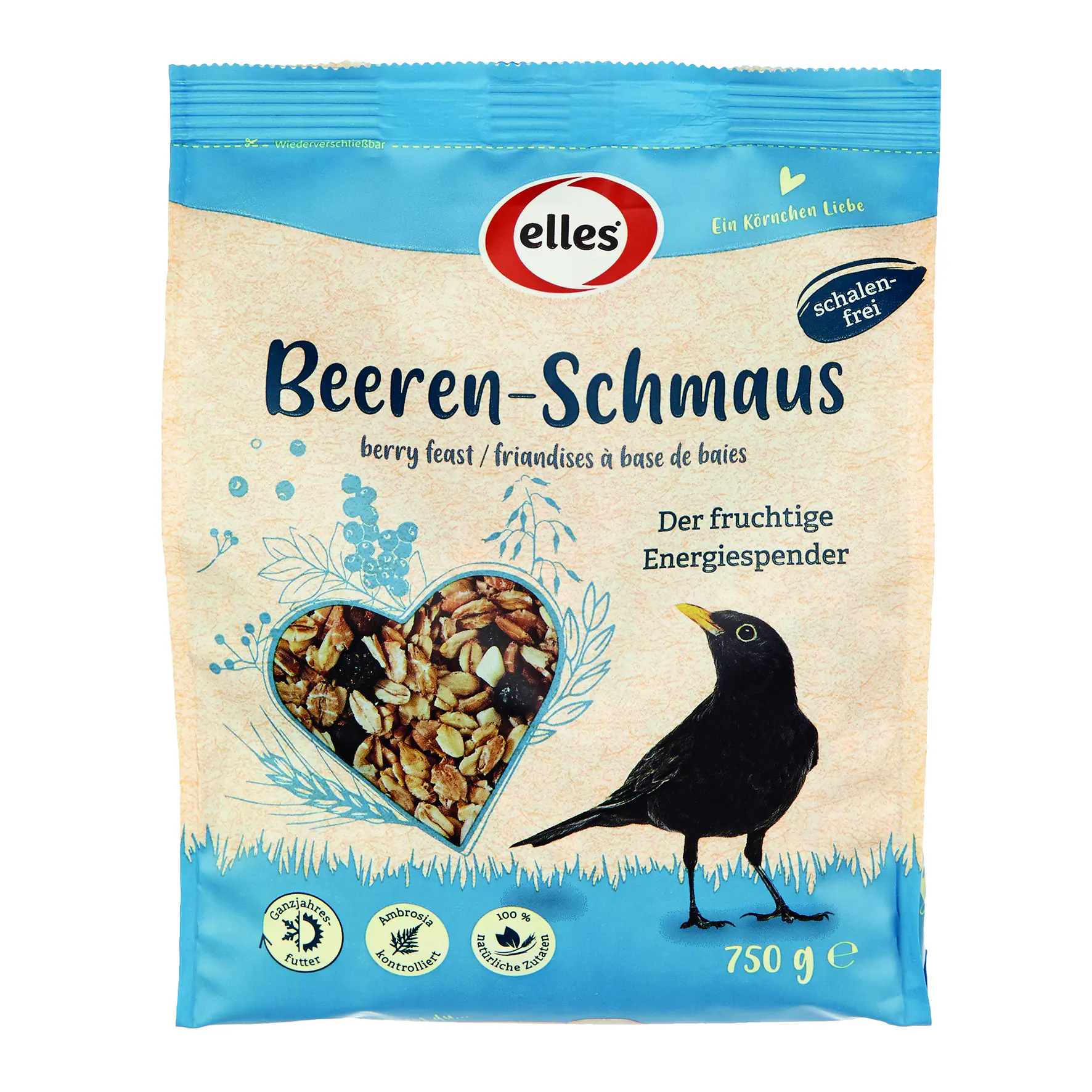 Elles Wildvogelfutter Beeren-Schmaus 750 g