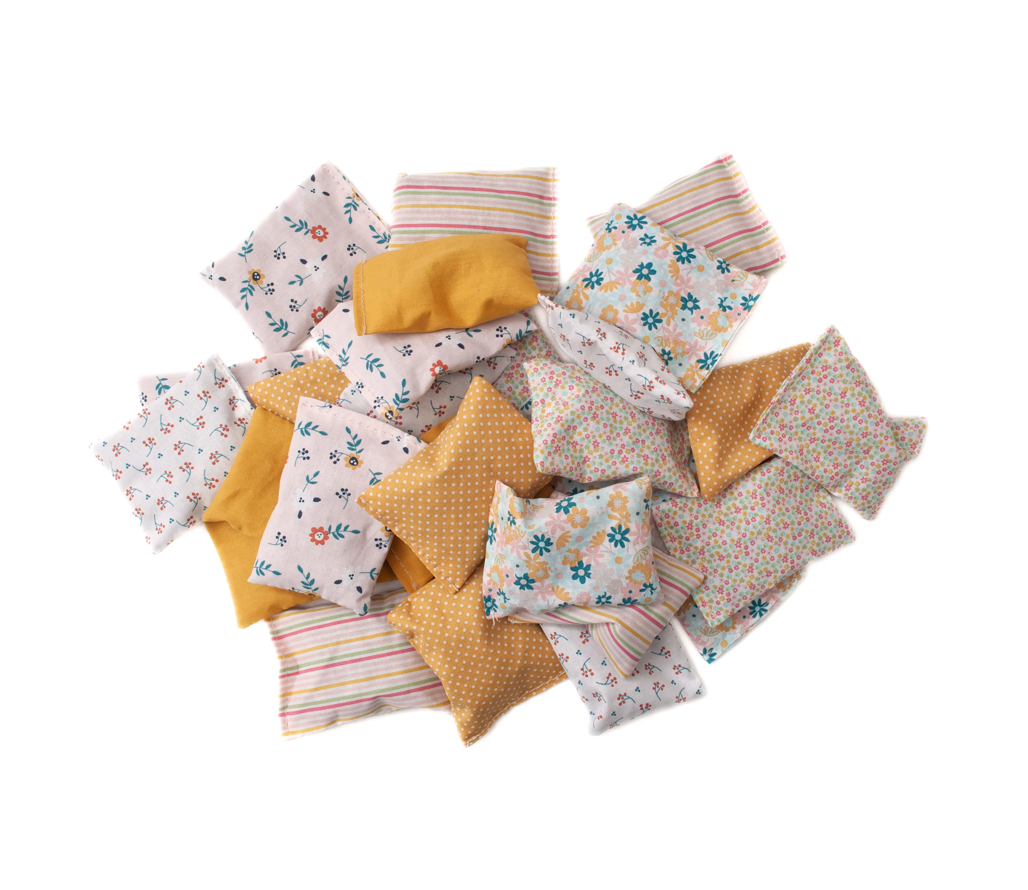 Aumüller Katzenspielzeug Kissen Baldini mit Baldrian 2er Set 2-farbig sortiert 10 cm