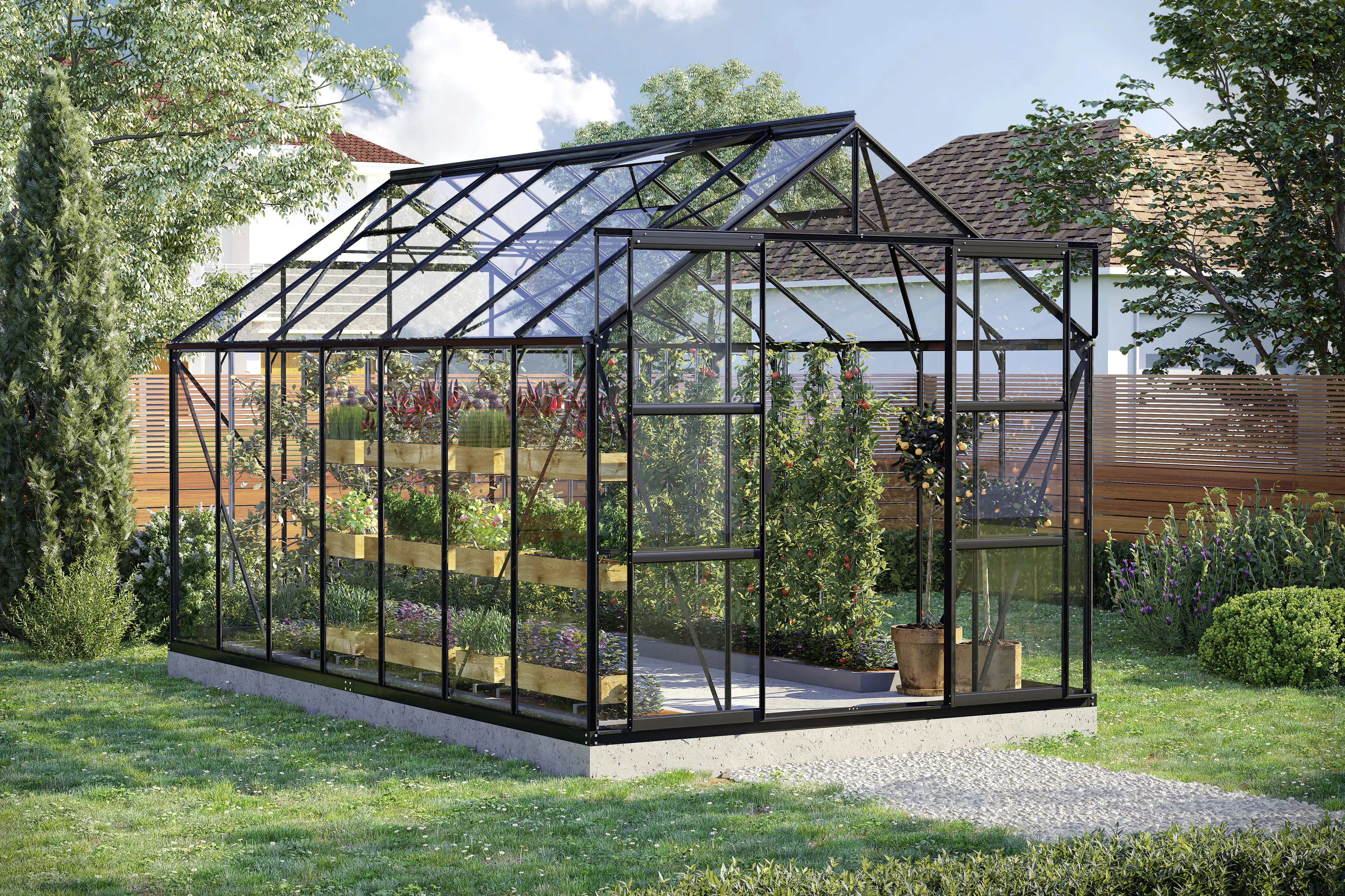 Vitavia Gewächshaus Uranus 11500 254 x 441 cm 3 mm Sicherheitsglas