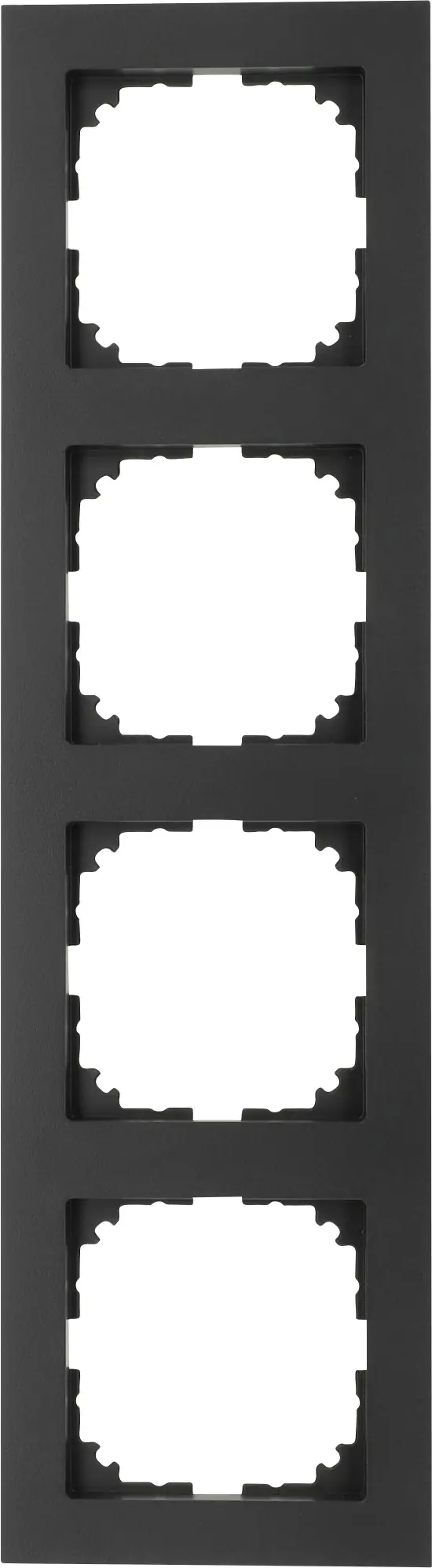 Merten Abdeckrahmen 4-fach M-Pure, anthrazit, MEG040-3614