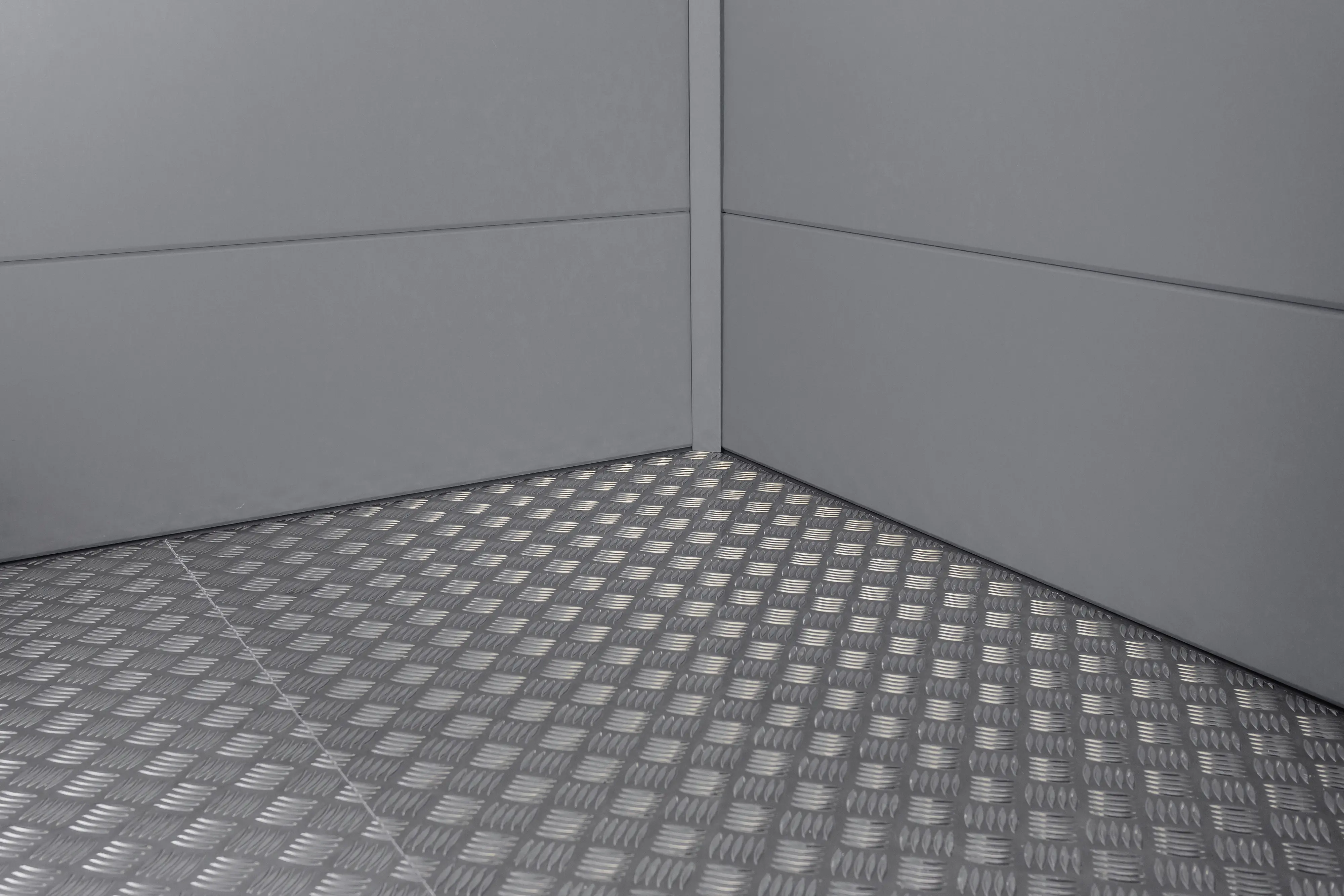 Telluria Fußboden 2424 für Gerätehaus aluminium