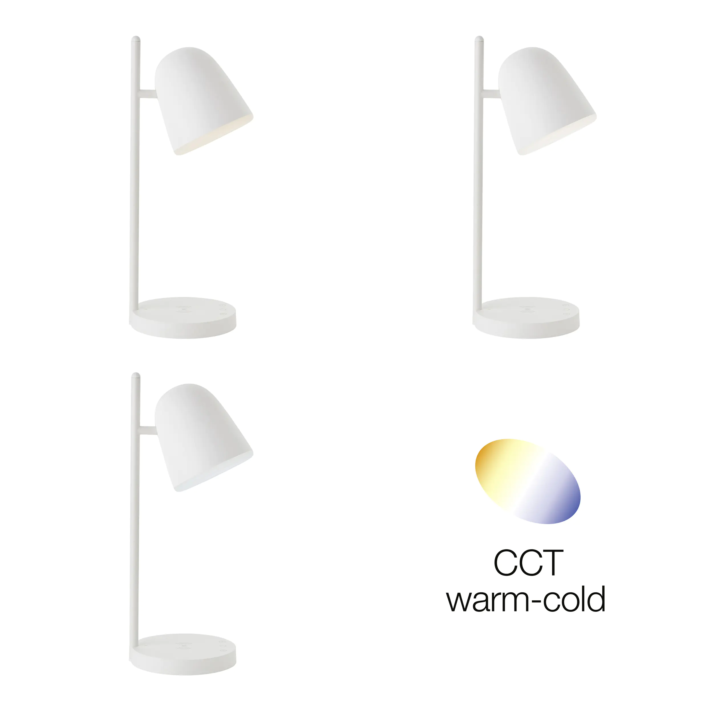 Brilliant LED Tischleuchte Neda weiß 5 W warmweiß-kaltweiß Brilliant LED Tischleuchte Neda weiß 5 W warmweiß-kaltweiß
