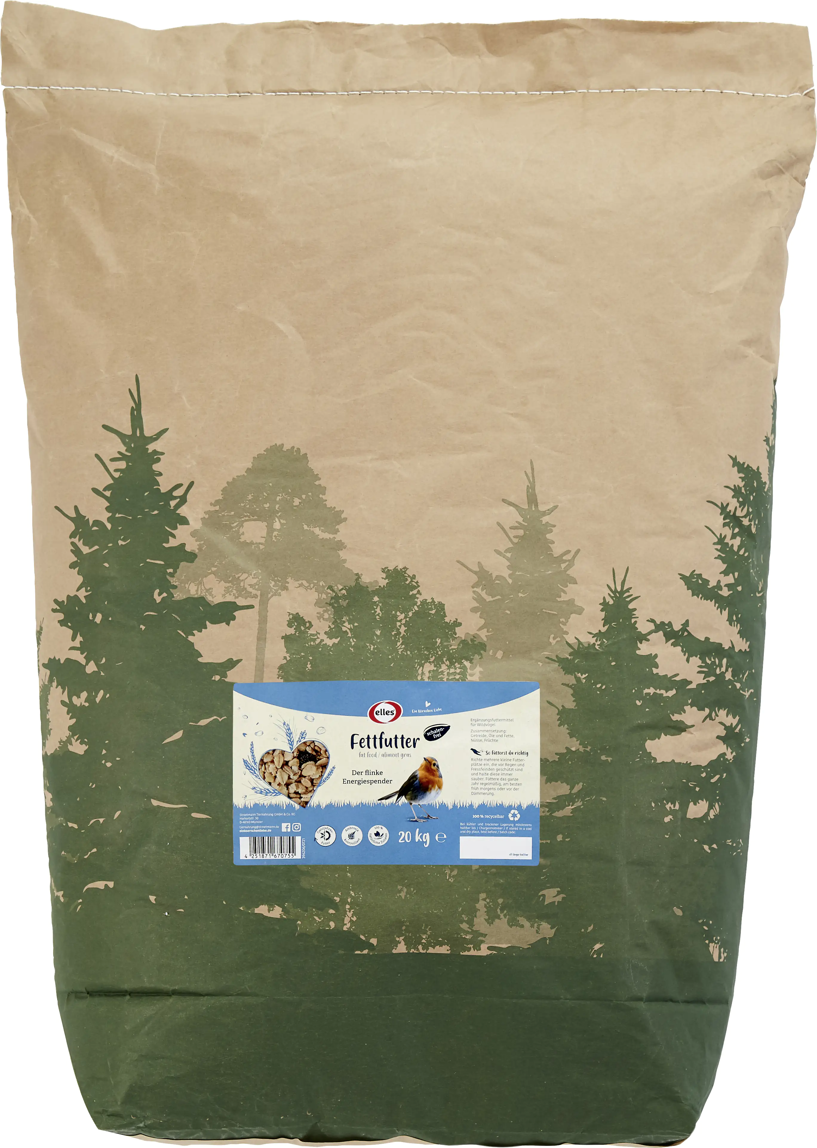 Elles Wildvogelfutter Fettfutter 10 kg