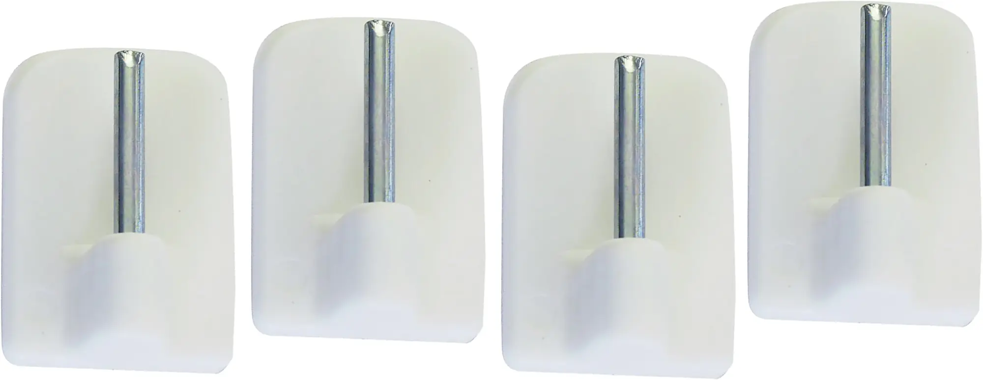 Gardinia Klebehaken weiß, 4 Stück
