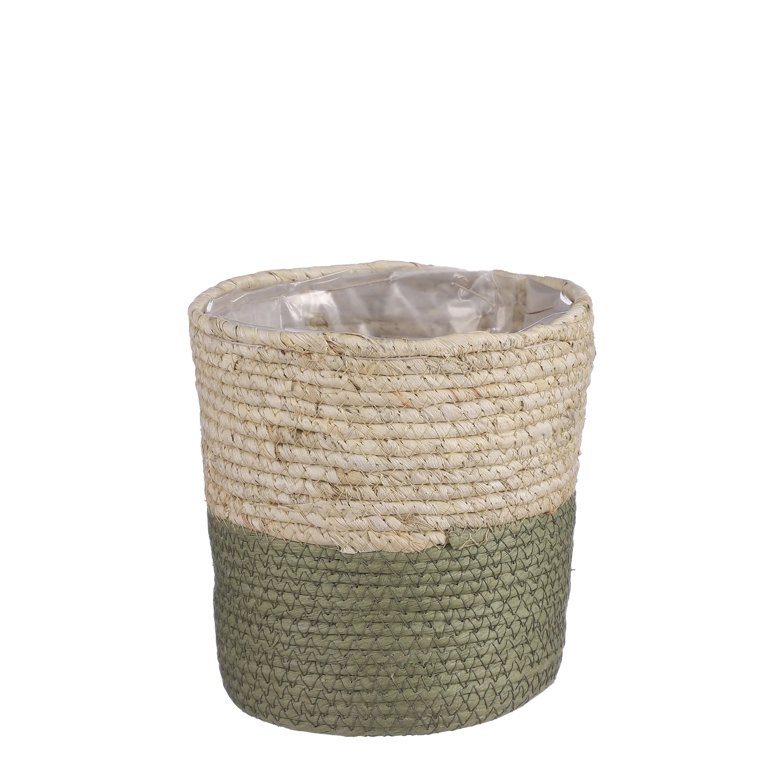 Mica Aufbewahrungskorb Rachel rund grün 18 x 18 cm