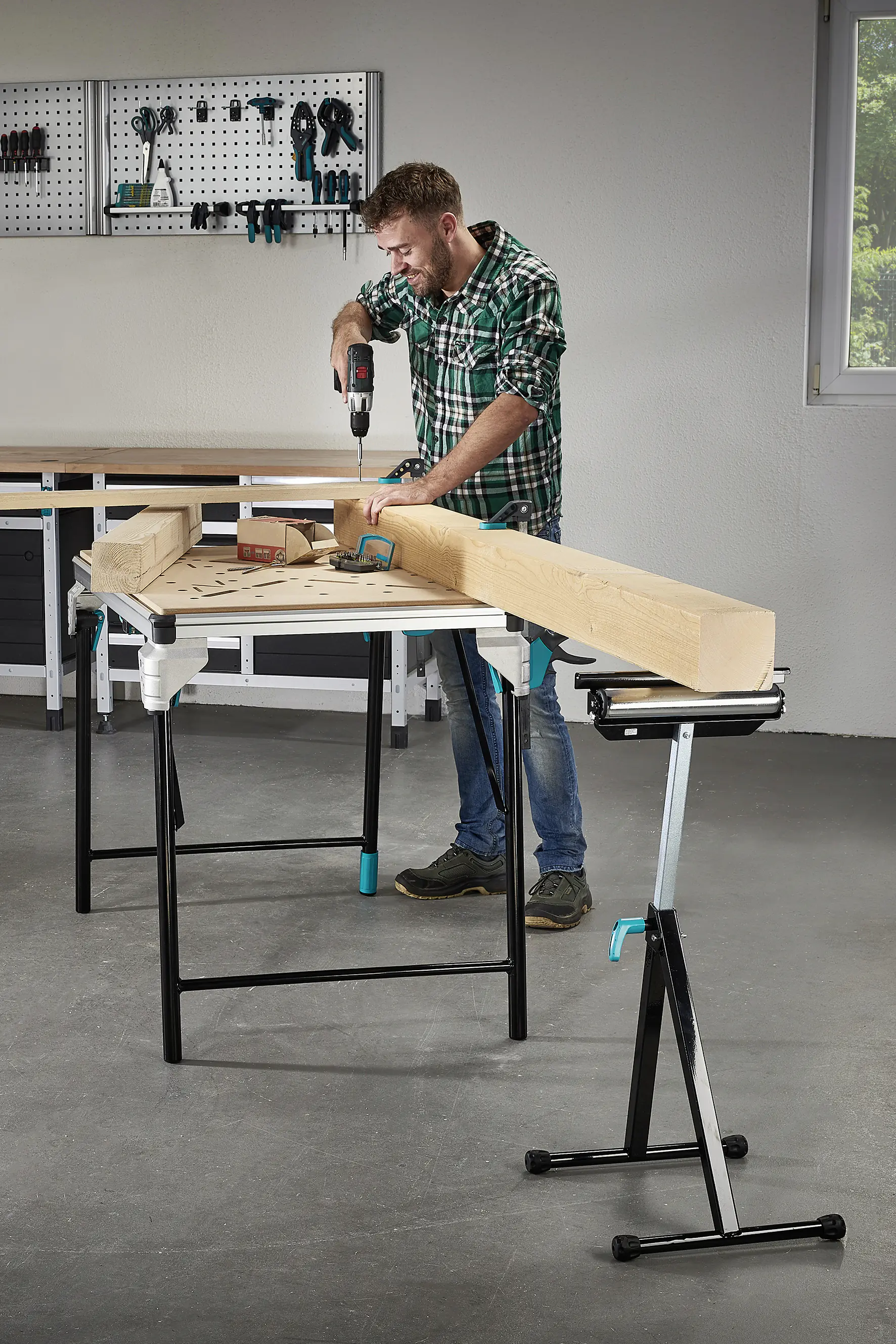 Wolfcraft Arbeitstisch Master work 1600 bis 120 kg Wolfcraft Arbeitstisch Master work 1600 bis 120 kg