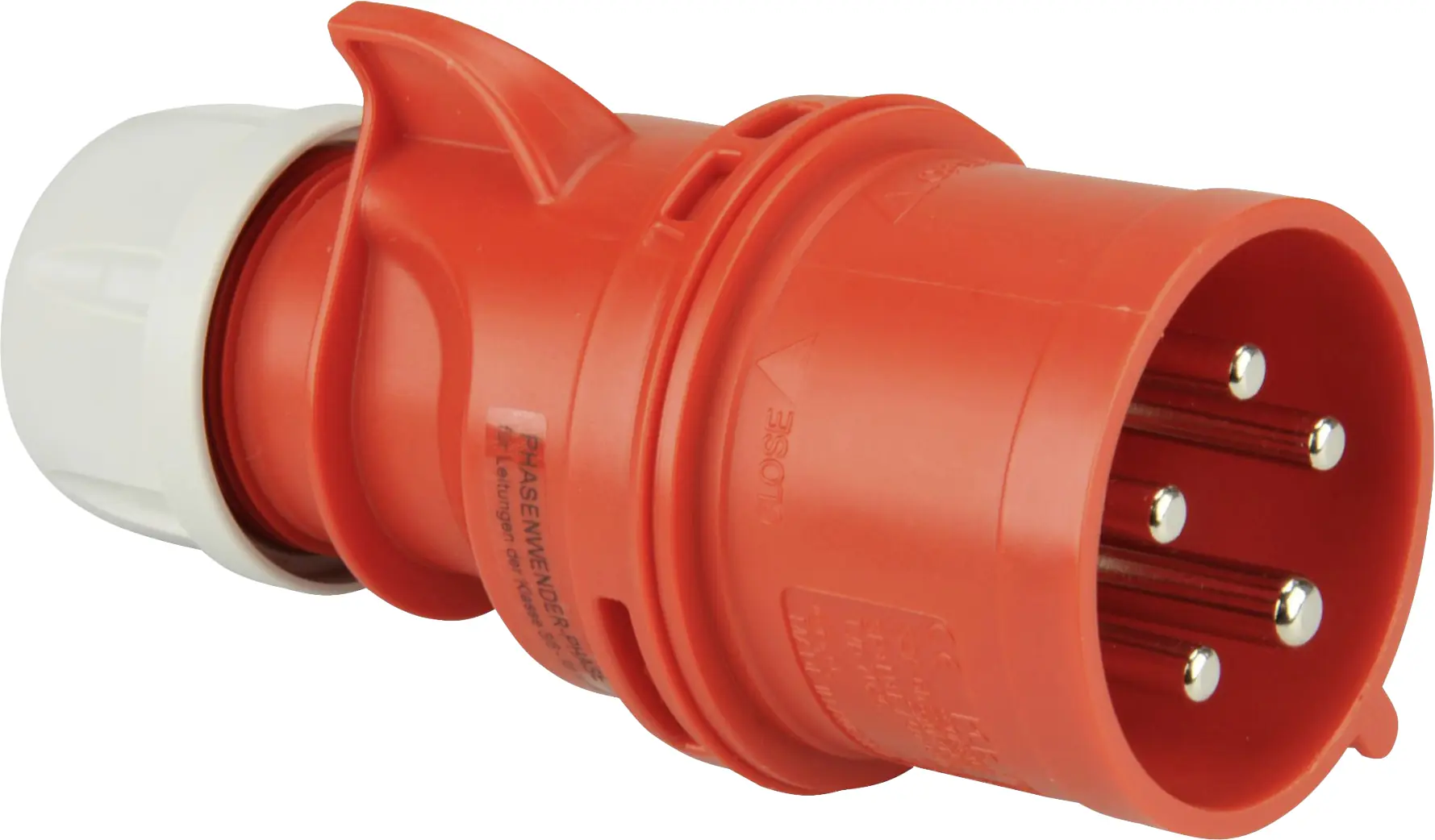 PCE CEE-Stecker 5-polig 32A Phasenwender rot PCE CEE-Stecker 5-polig 32A Phasenwender rot