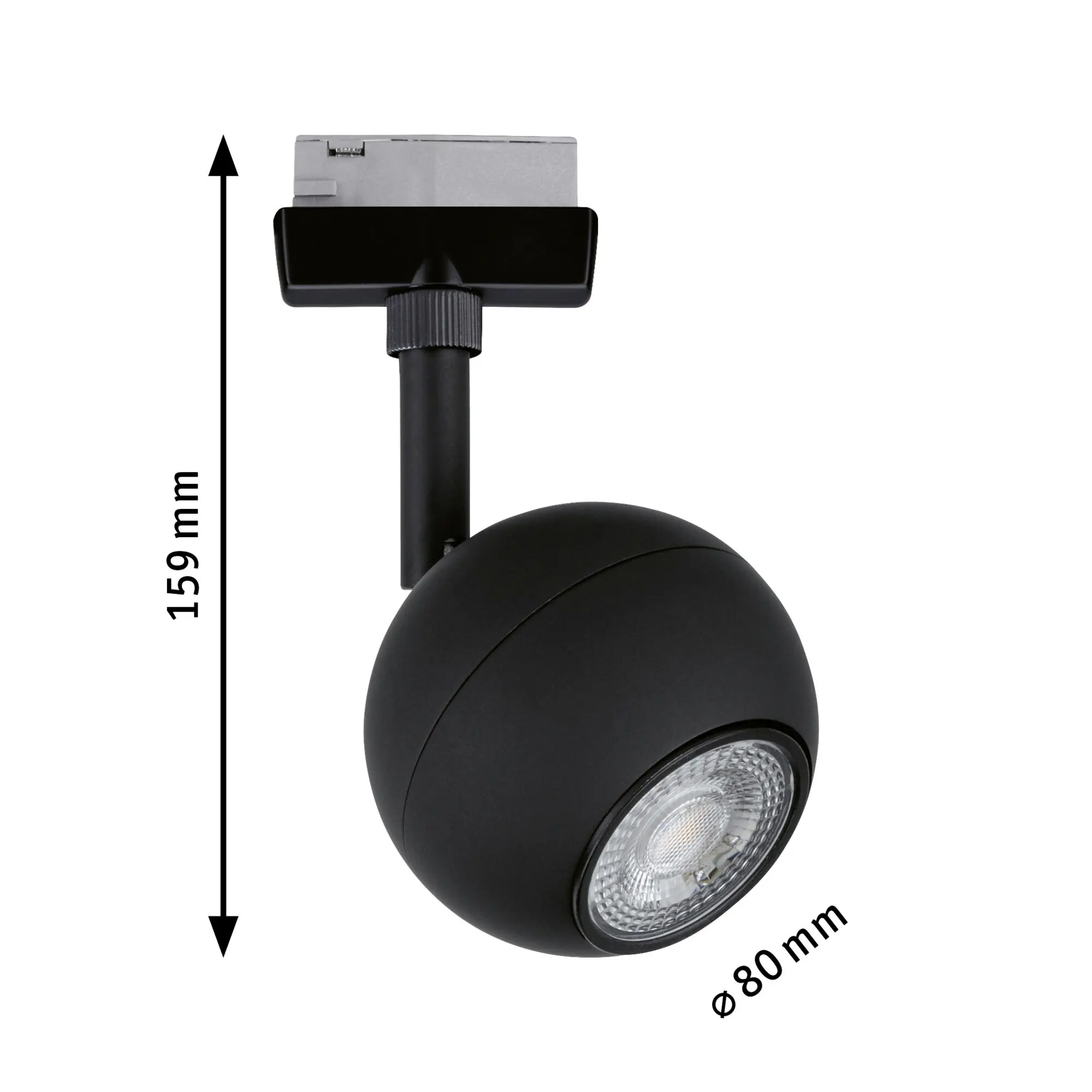 Paulmann URail Einzelspot Tup schwarz matt GU10 