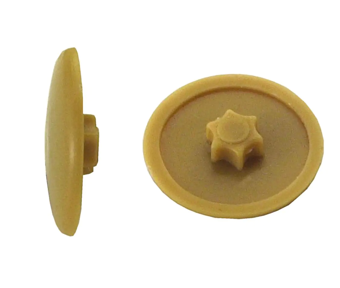 Abdeckkappen Ø 12 mm für TX 10 Schrauben hellbraun - 50 Stk.