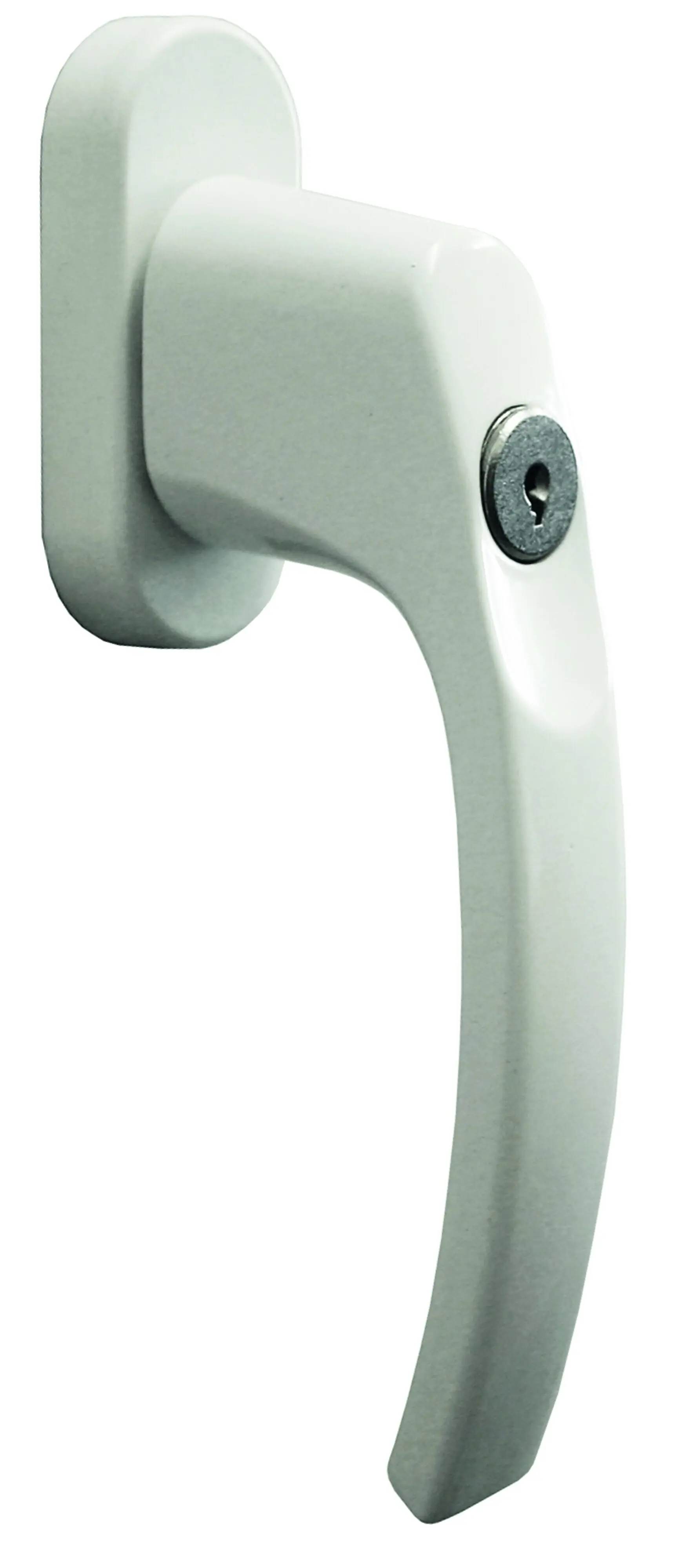 Südmetall Fenstergriff Nepomuk Aluminium 35 mm absperrbar inkl. Schlüssel weiß