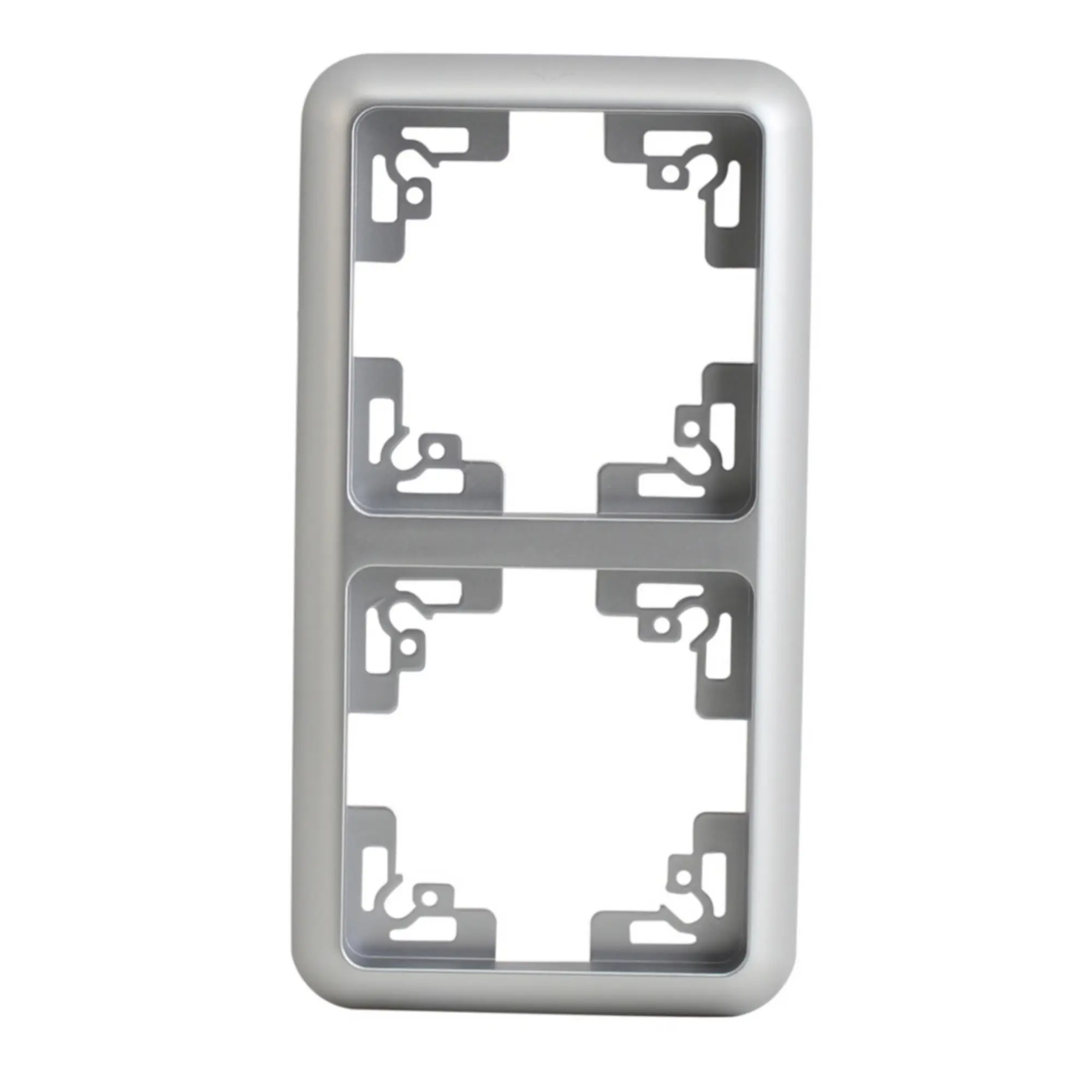 Unitec Abdeckrahmen Montreal 2-fach S503 silber