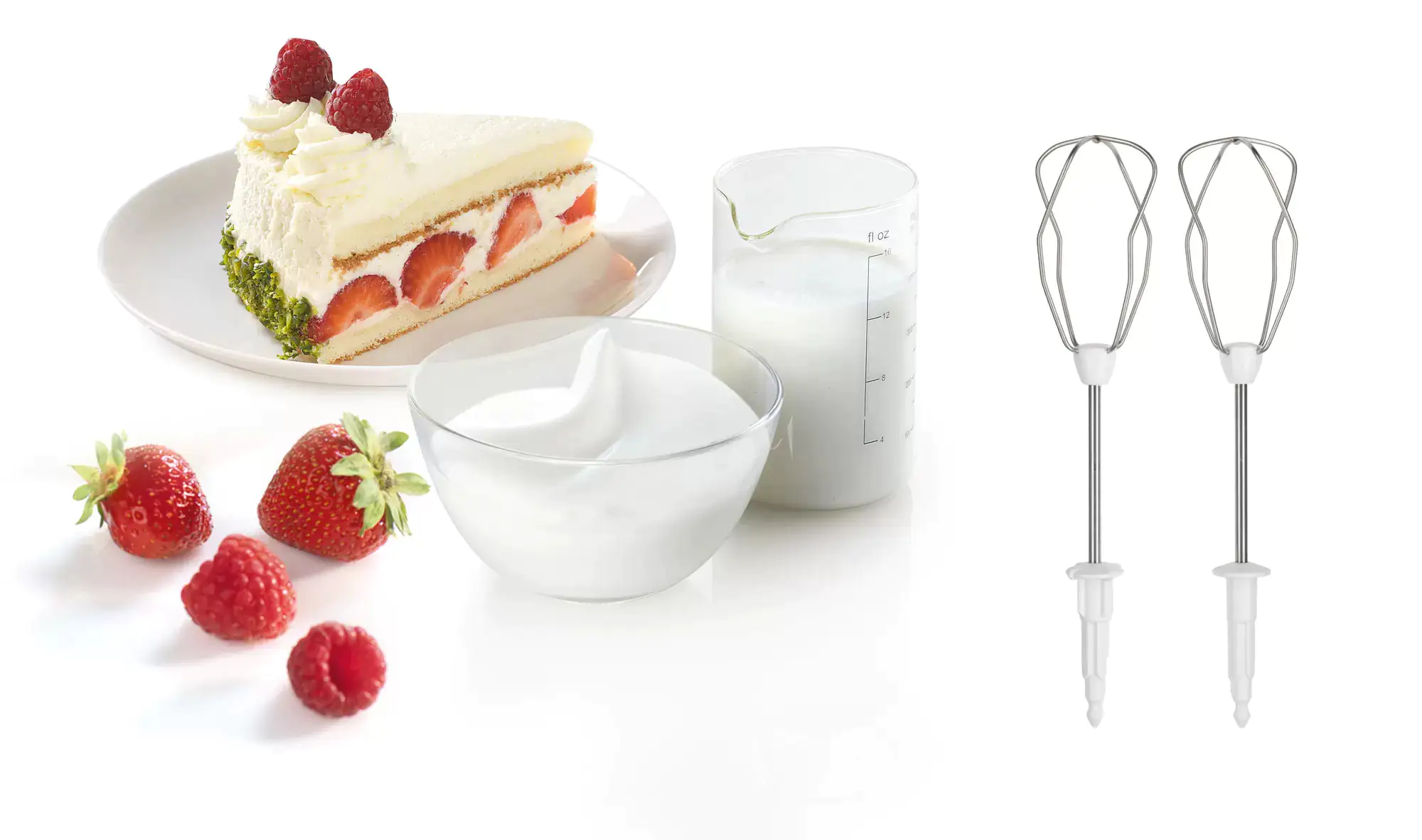 Siemens Handmixer MQ95020N weiß-blau 300 Watt, 4 Stufen