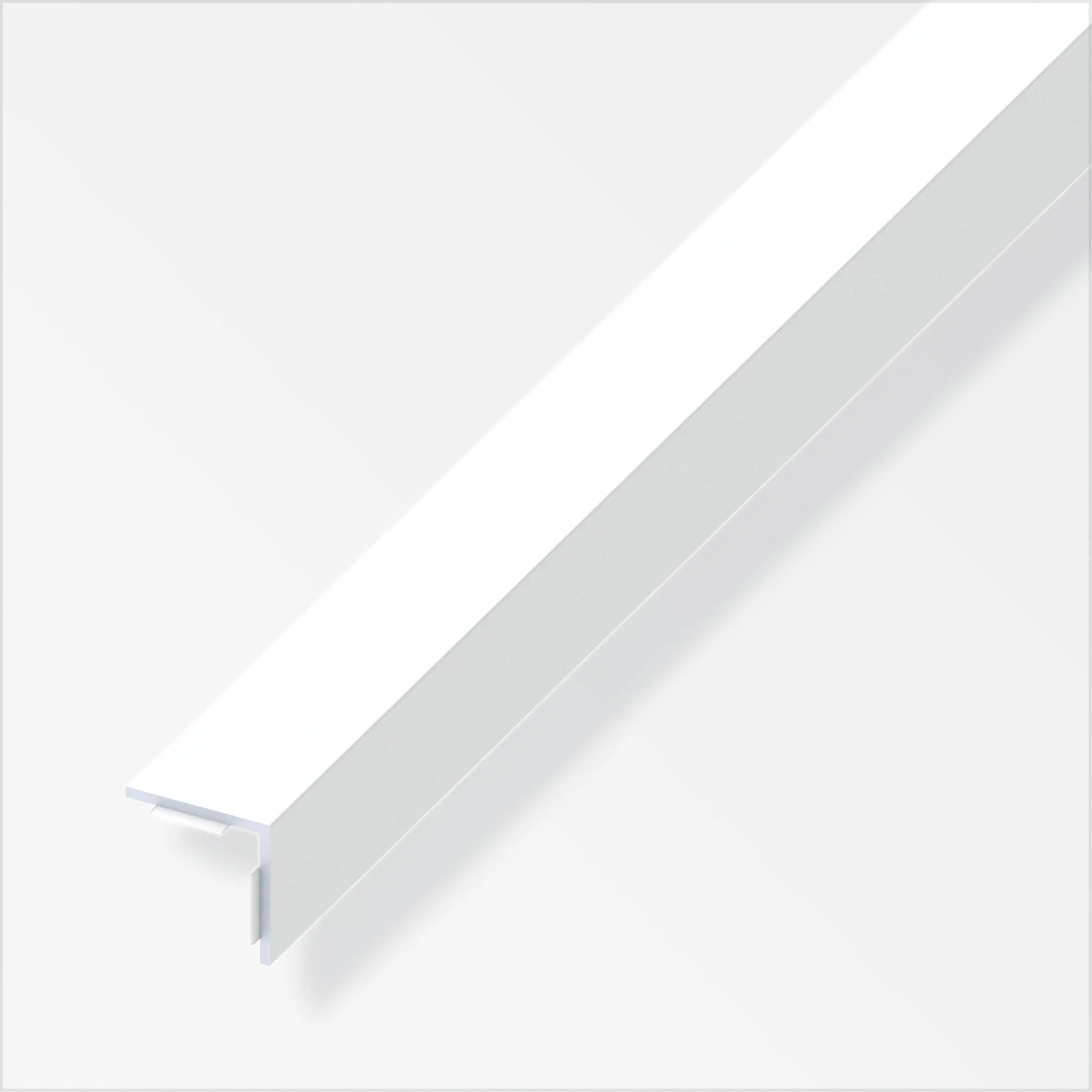 alfer Winkel 2 m, 20 x 20 mm Aluminium beschichtet weiss alfer Winkel 2 m, 20 x 20 mm Aluminium beschichtet weiss