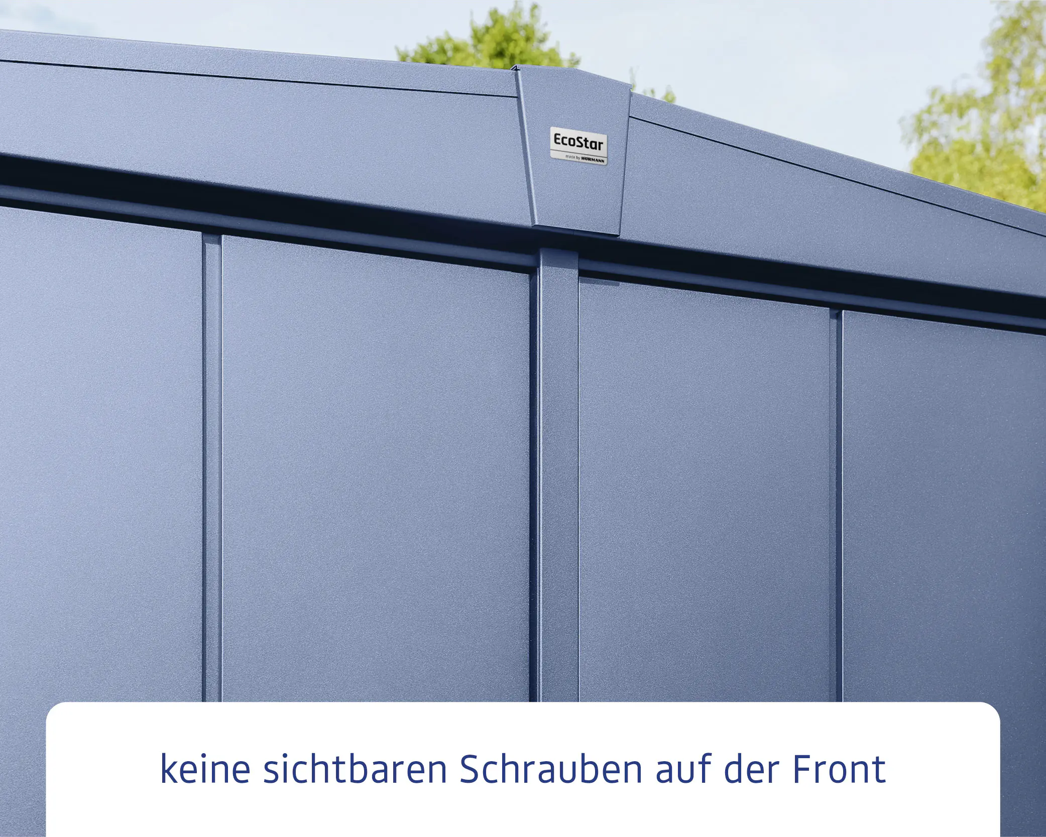 EcoStar Gerätehaus Elegant-S Typ 3 323,6 x 247,7 x 219,4 cm taubenblau